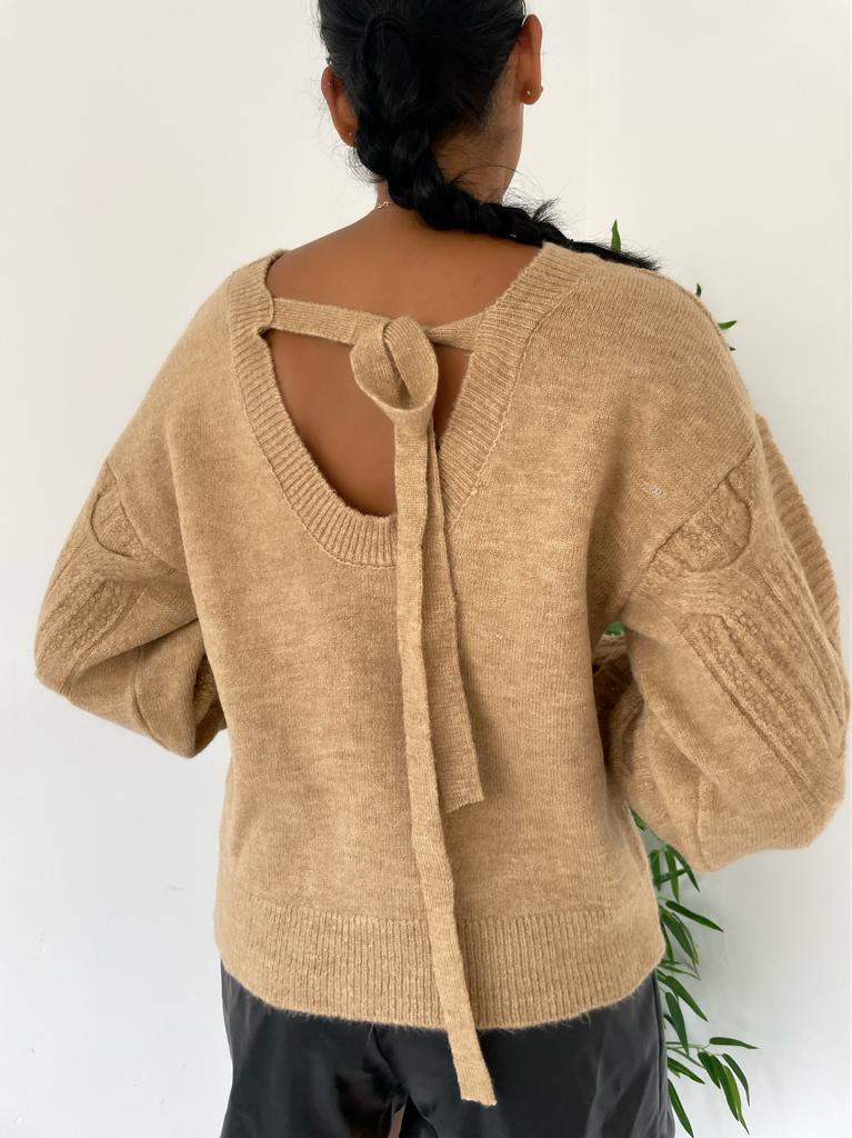 Sırt Detay Triko Kazak 848