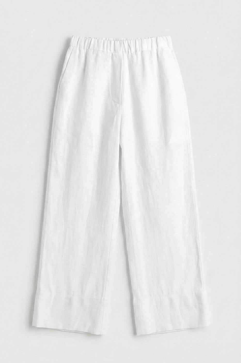 100% Linen Loose Trousers