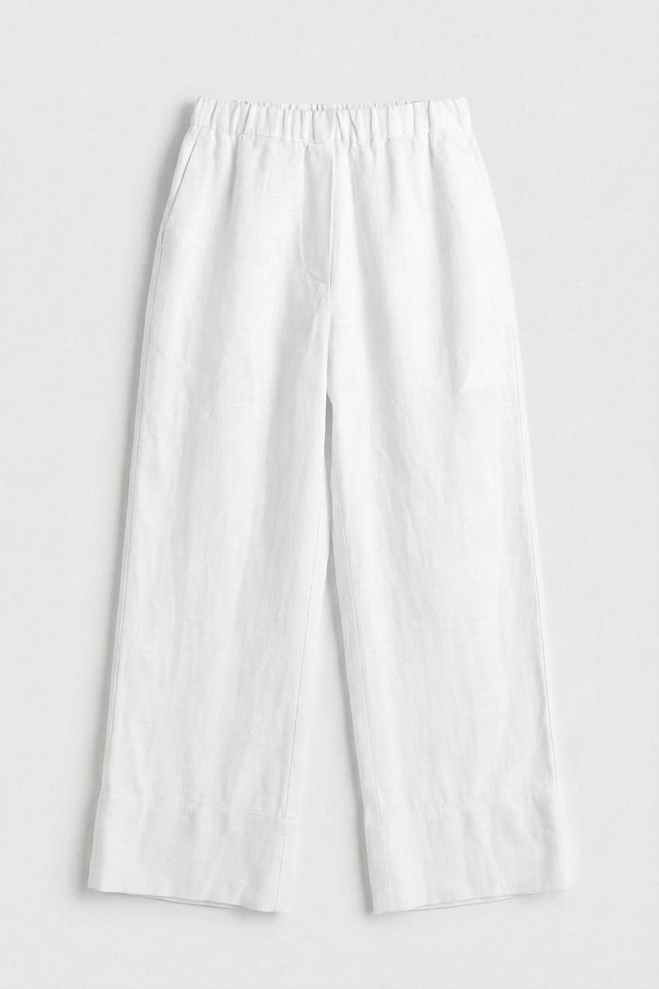 100% Linen Loose Trousers
