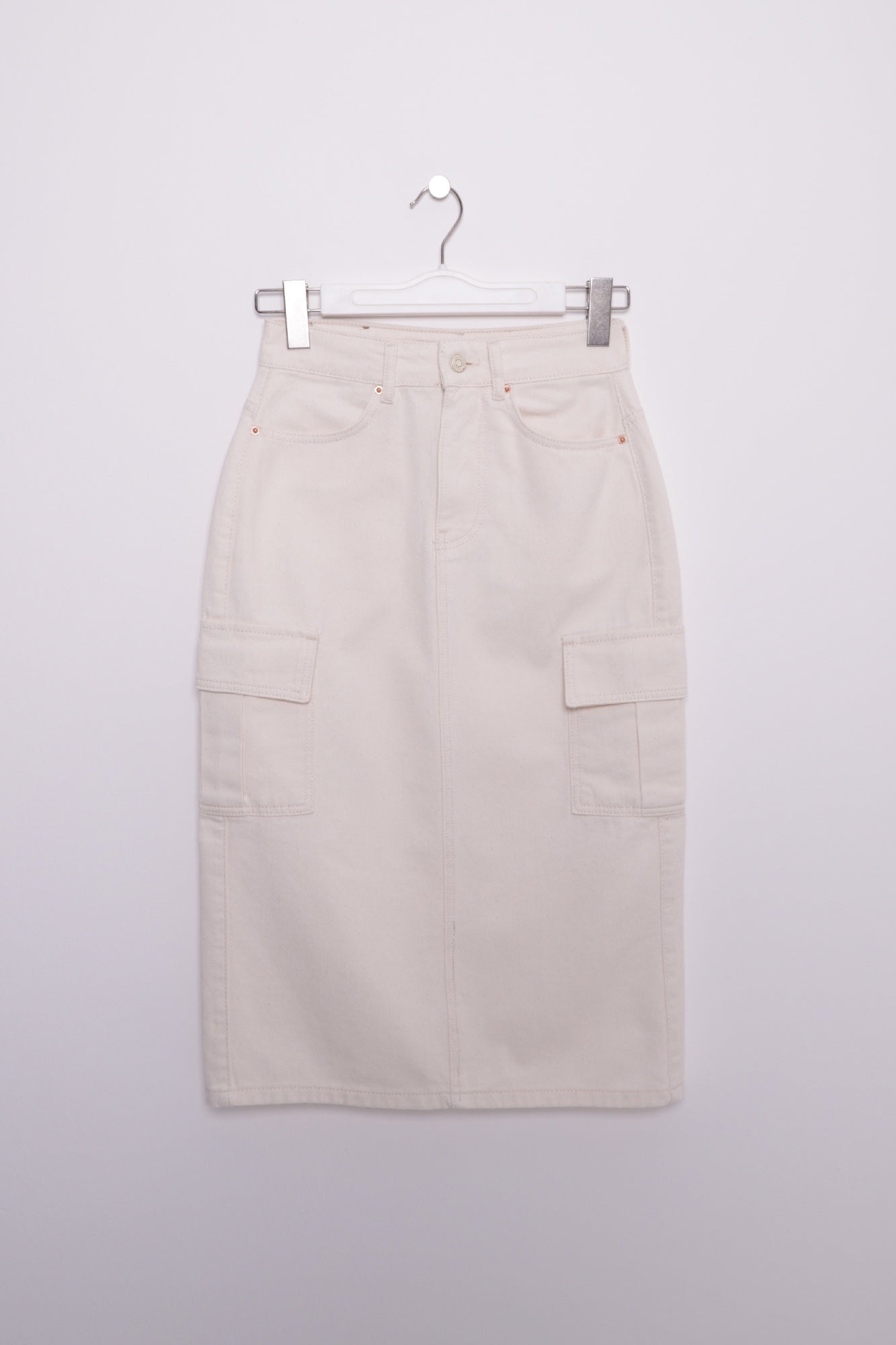 Kargo Cepli Kot Etek - Naturel - (S-L-5) - 5