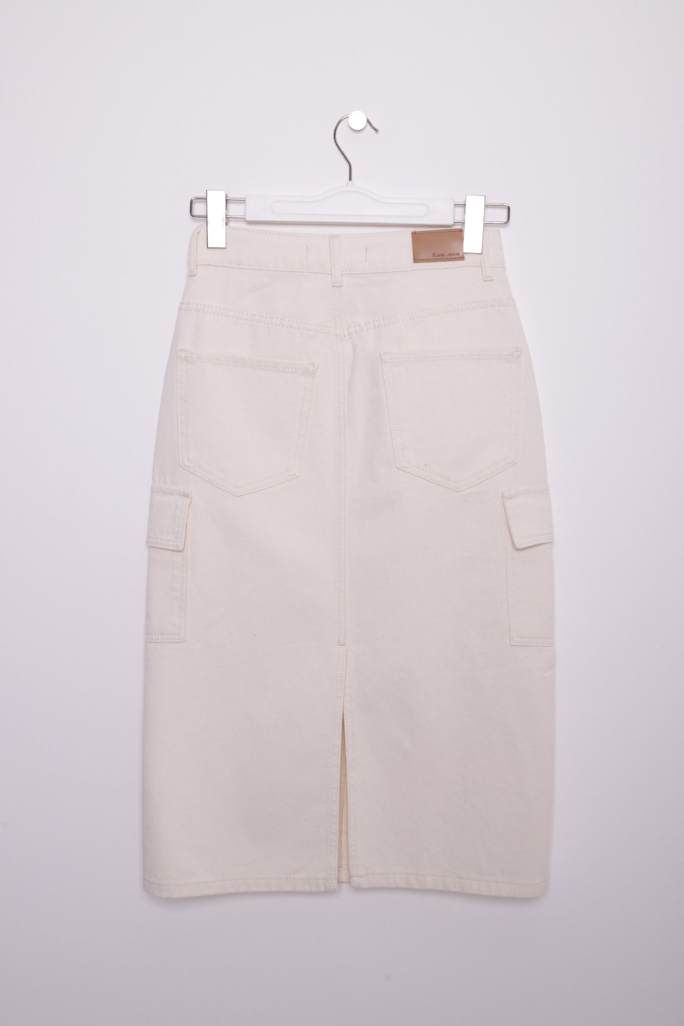Kargo Cepli Kot Etek - Naturel - (S-L-5) - 6