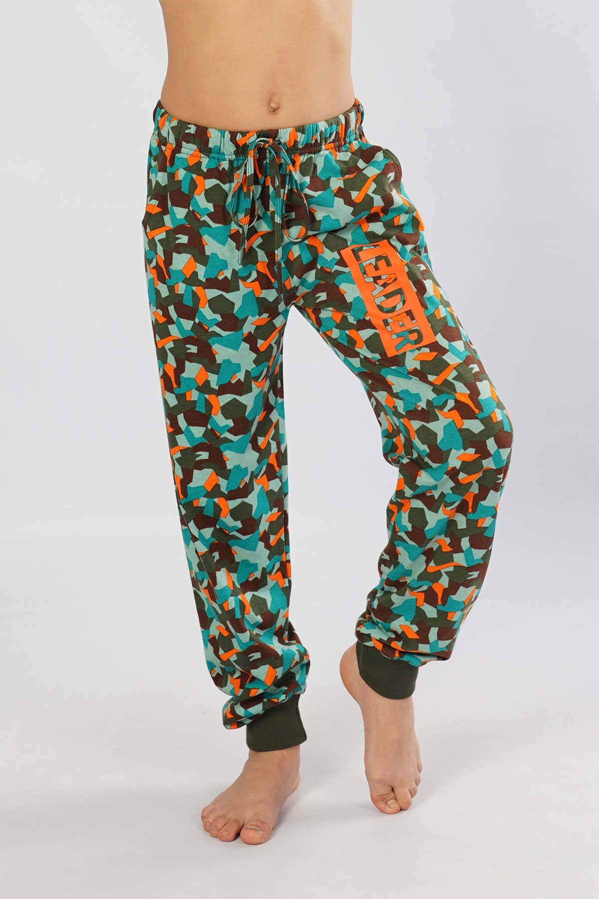 ERKEK COCUK P.SUPREM MANSETLI CEPLI TEK ALT PIJAMA - PETROL