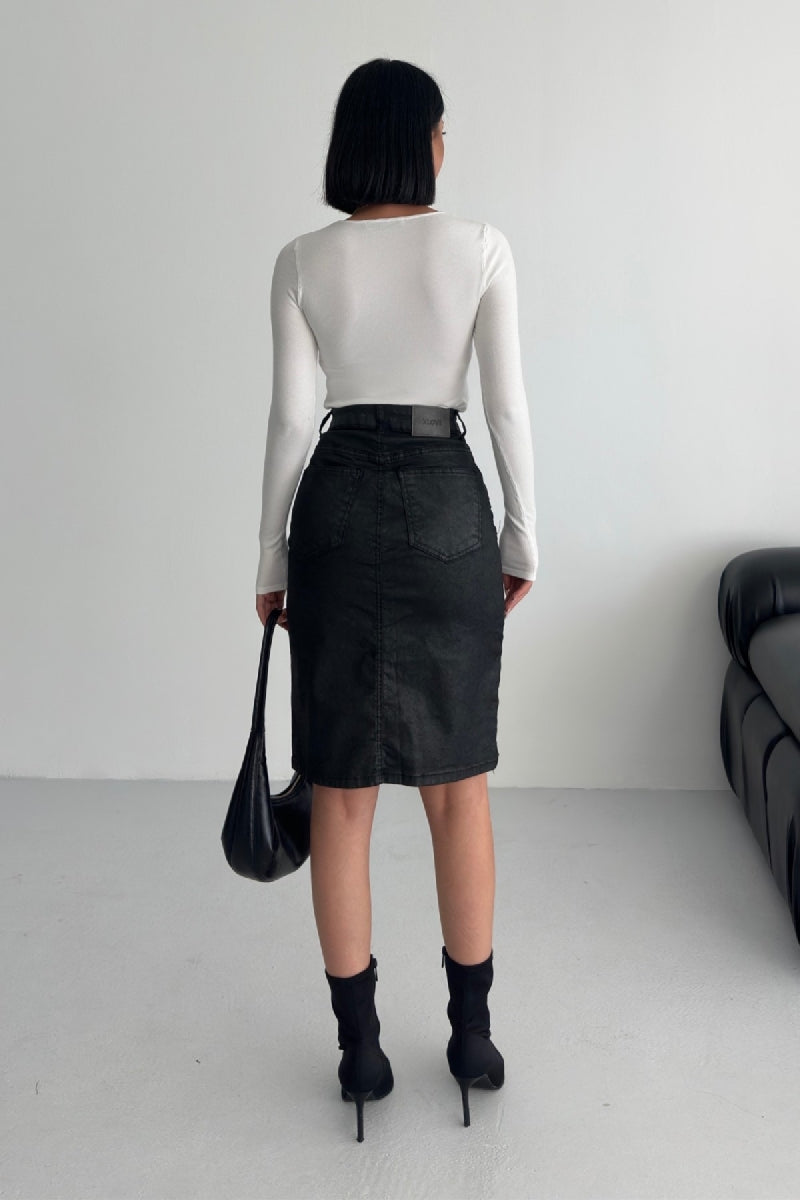 Orta Boy Etek - Siyah - (36-42-6) - 2