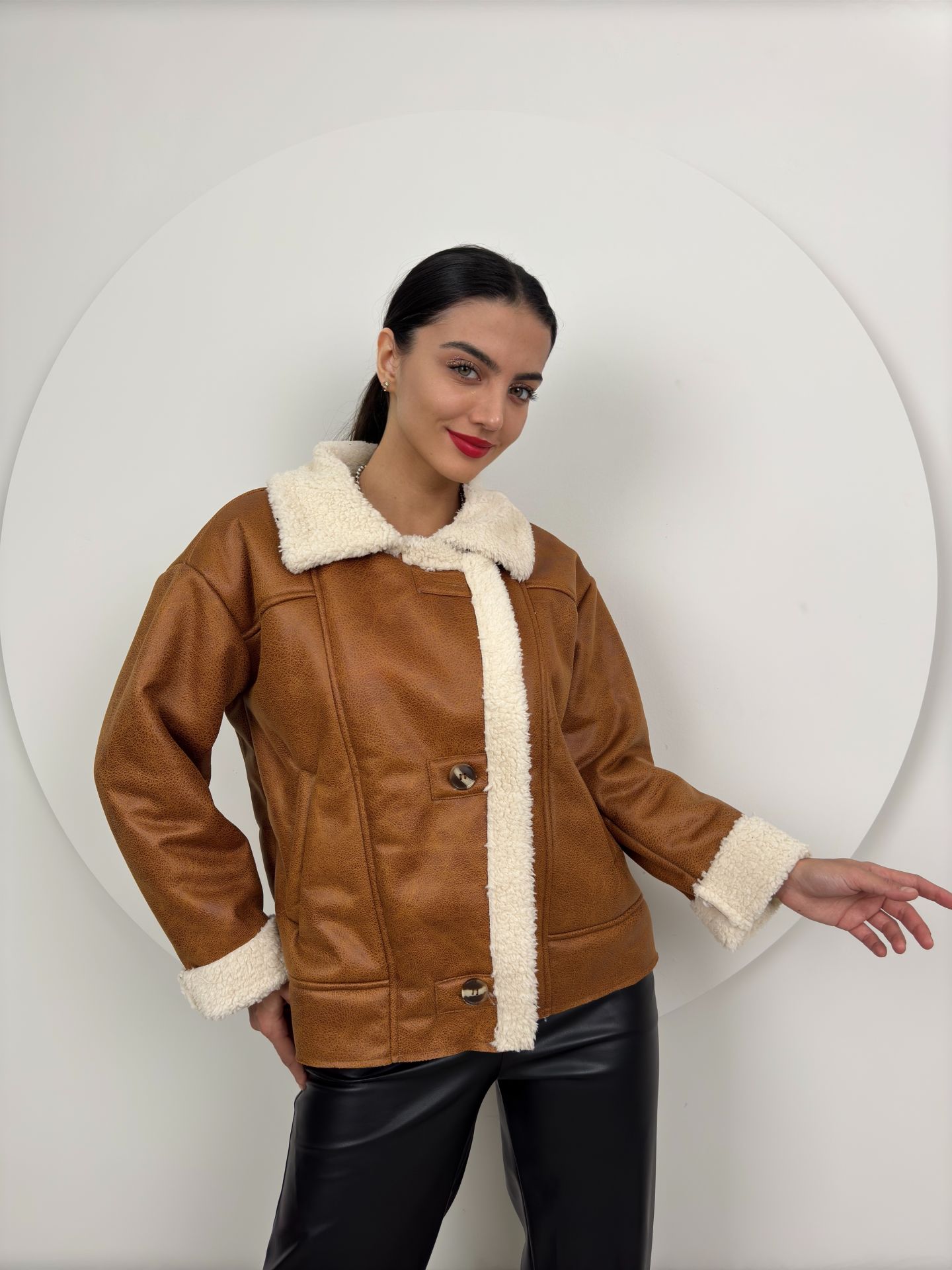 1077 OVERSİZE PELUŞ KABAN