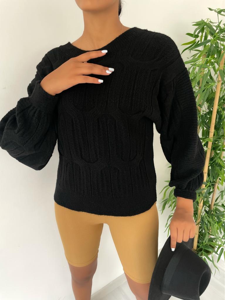 Sırt Detay Triko Kazak 848