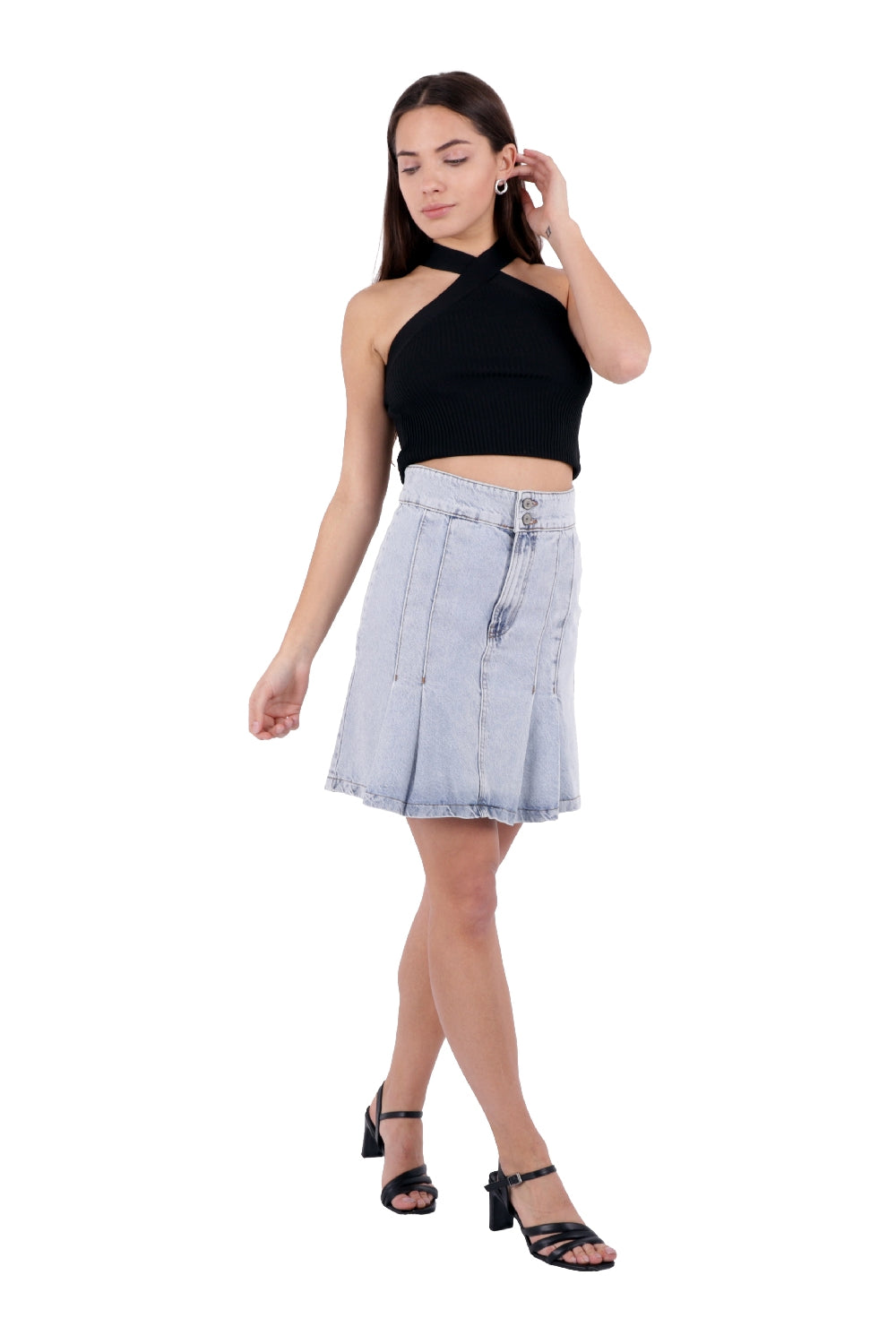 Kot Etek - Kar Yıkama Açık Mavi - (S-XL-6) - 6