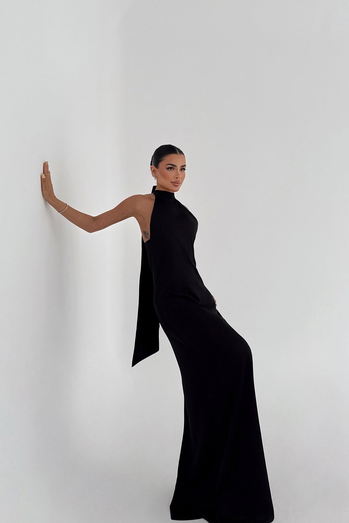 Black Satin Dress