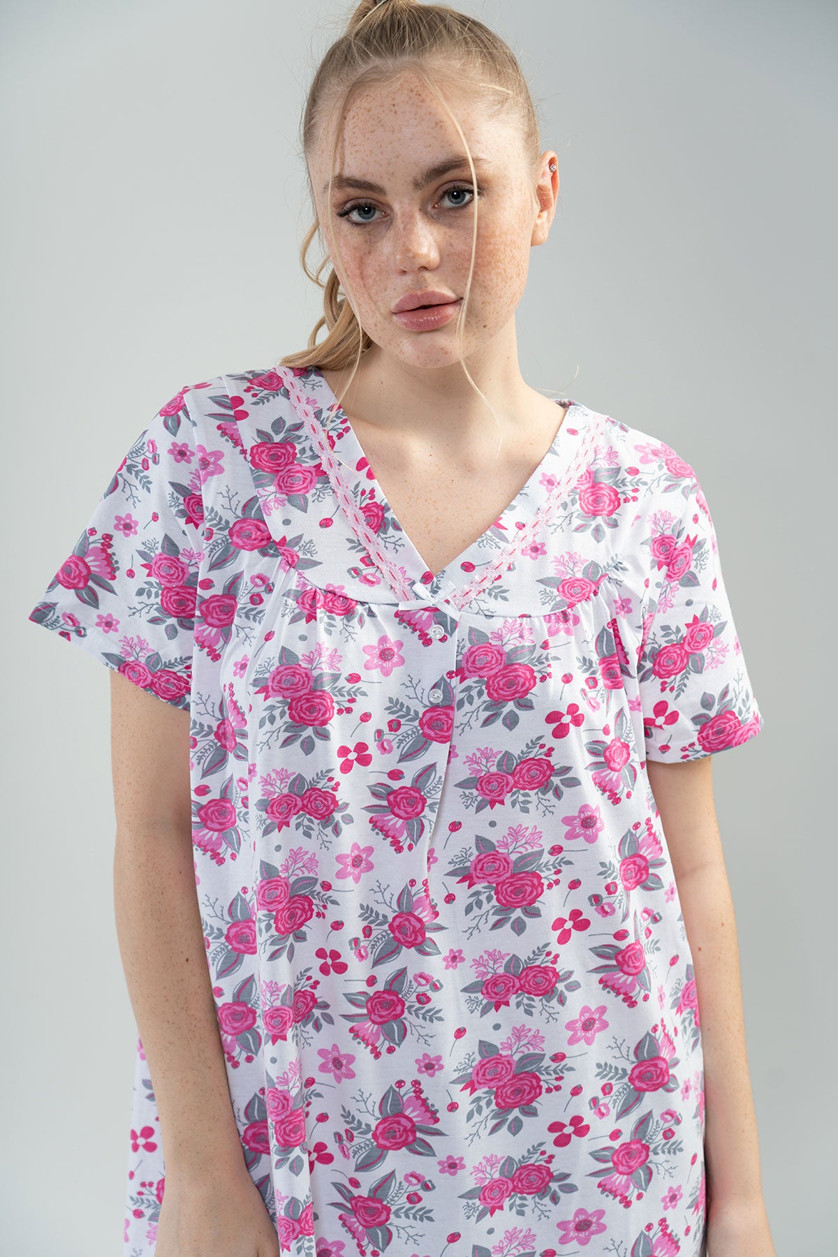 Woman Grandma Mallow Nightgown