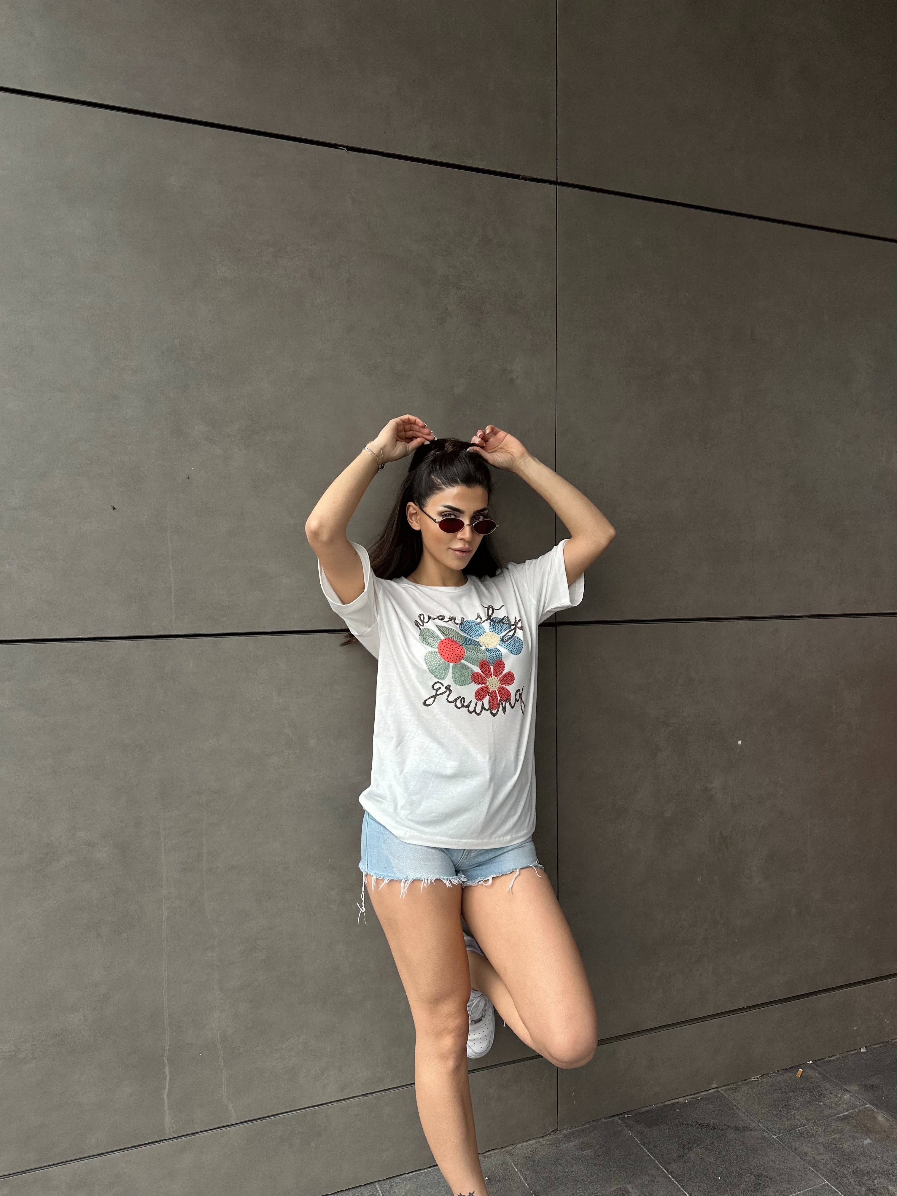 Flower Printed T-shirt