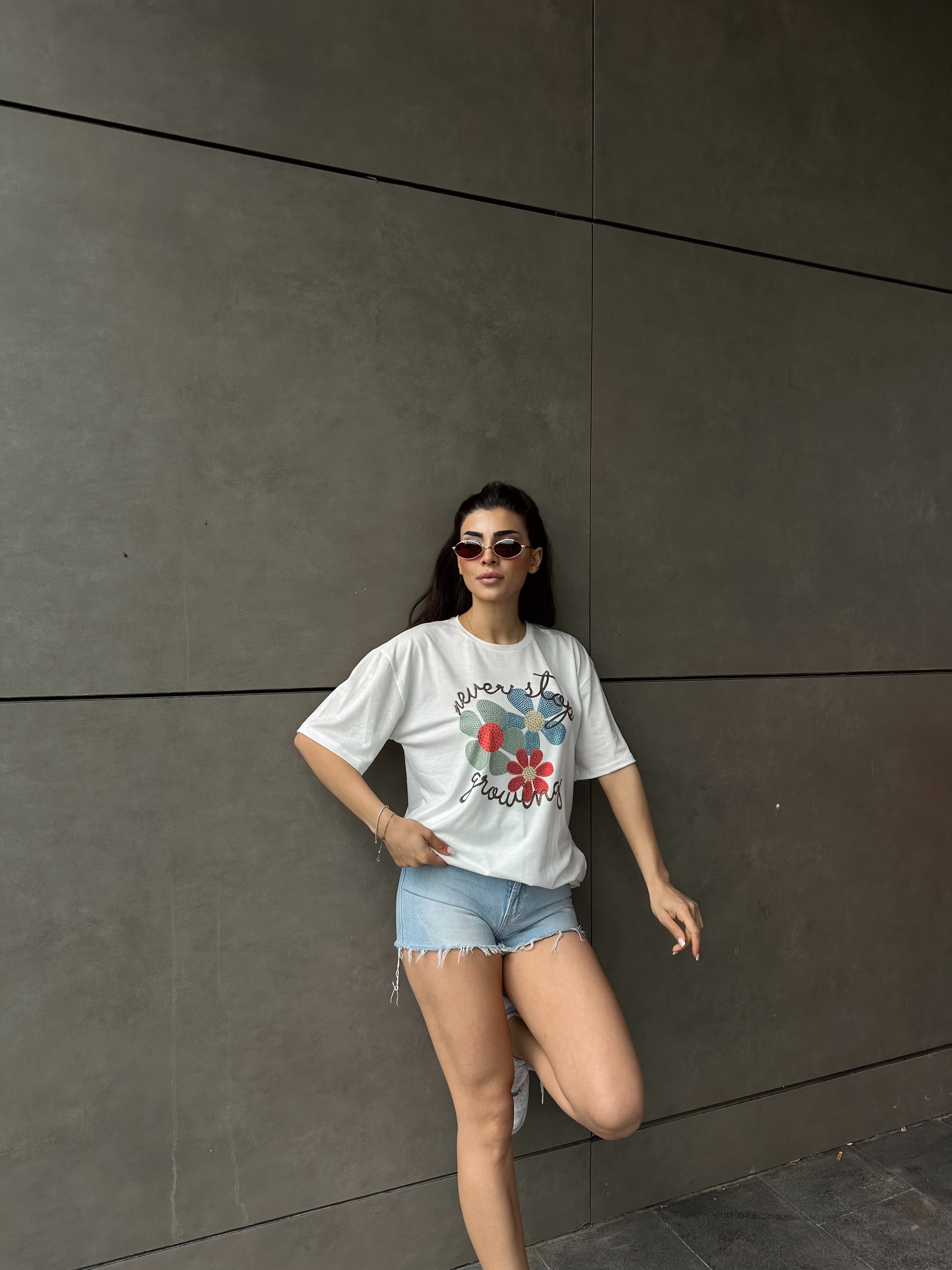Flower Printed T-shirt