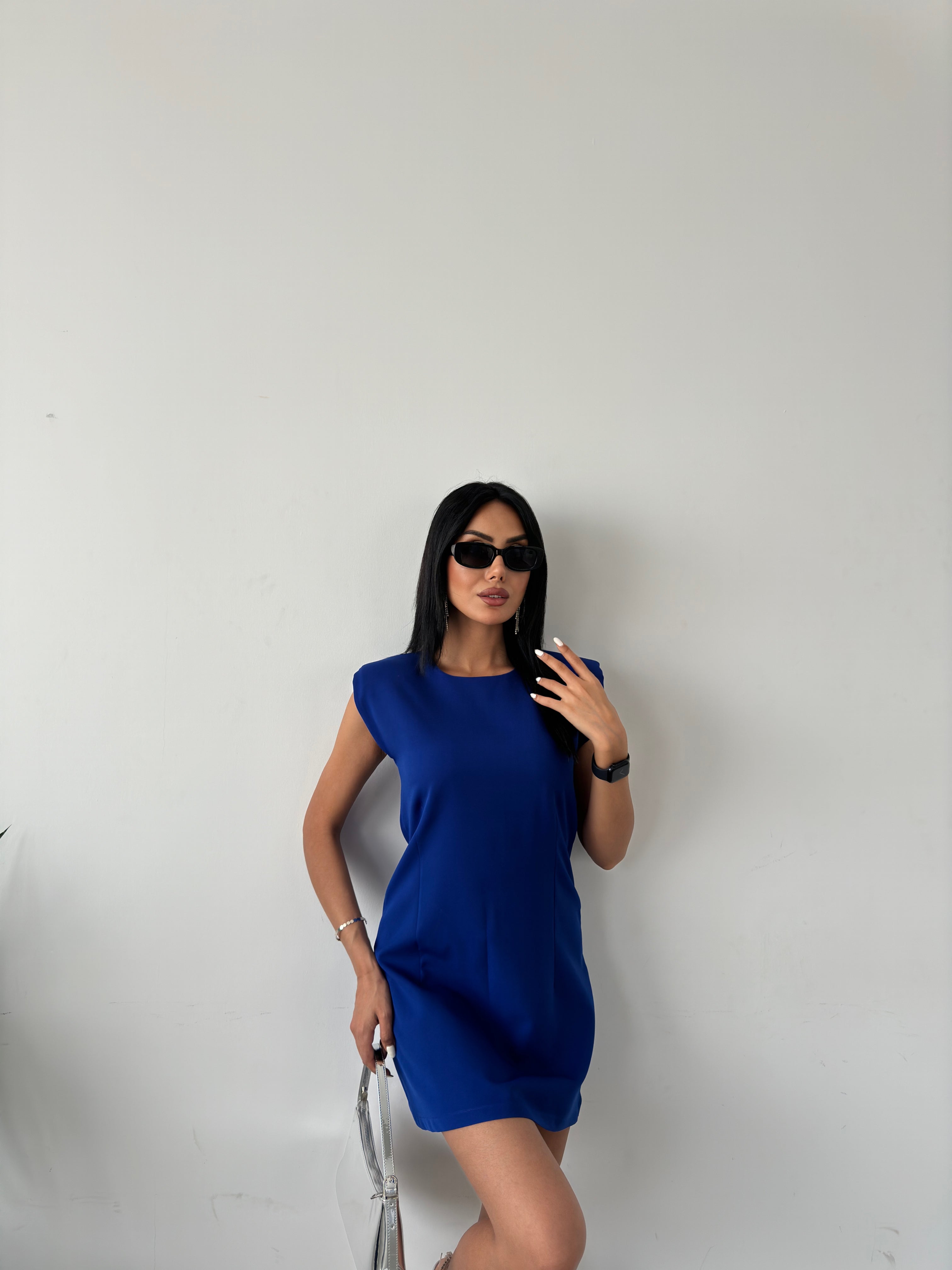 Padded T-Sleeve Mini Dress