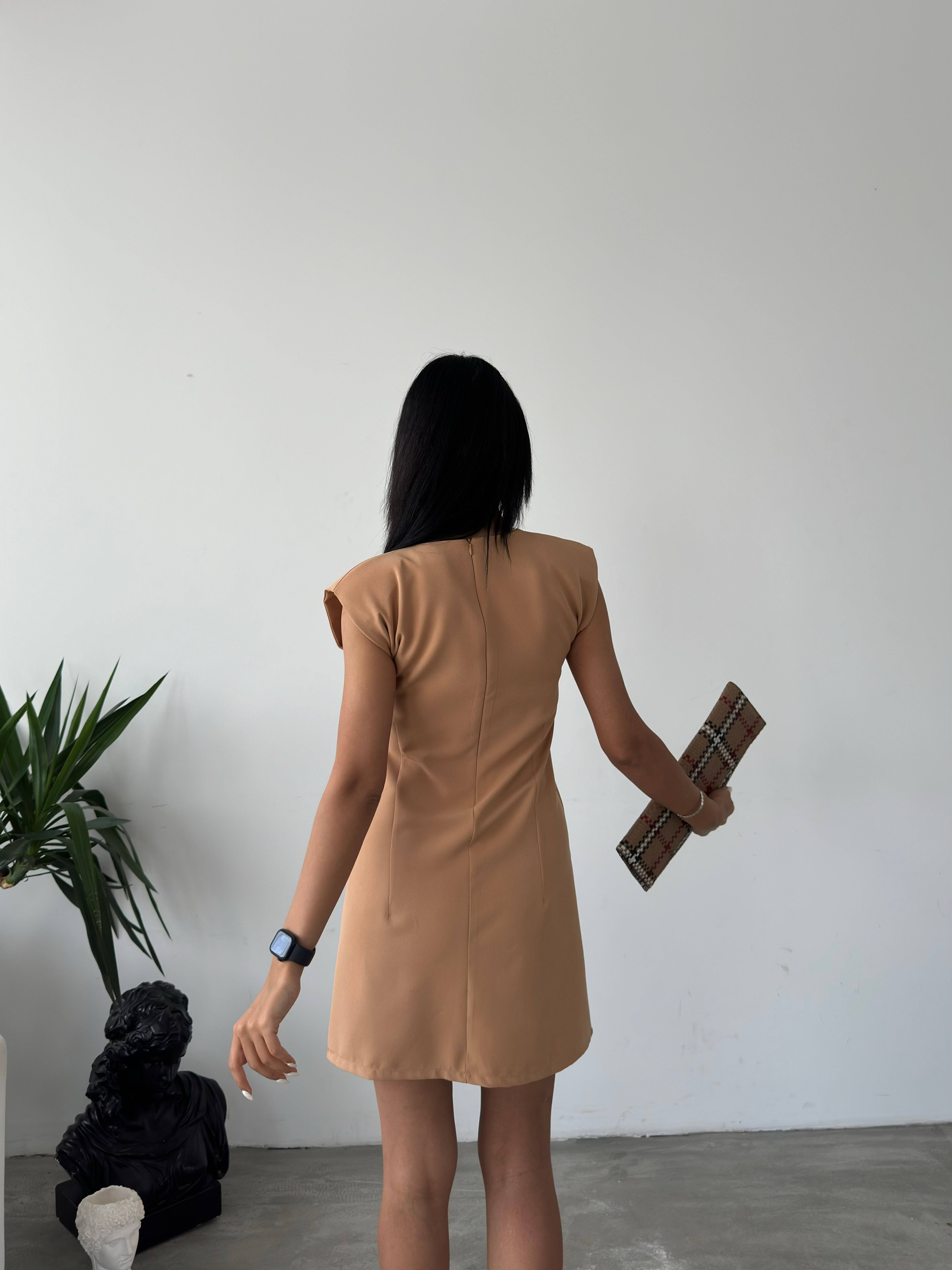 Padded T-Sleeve Mini Dress