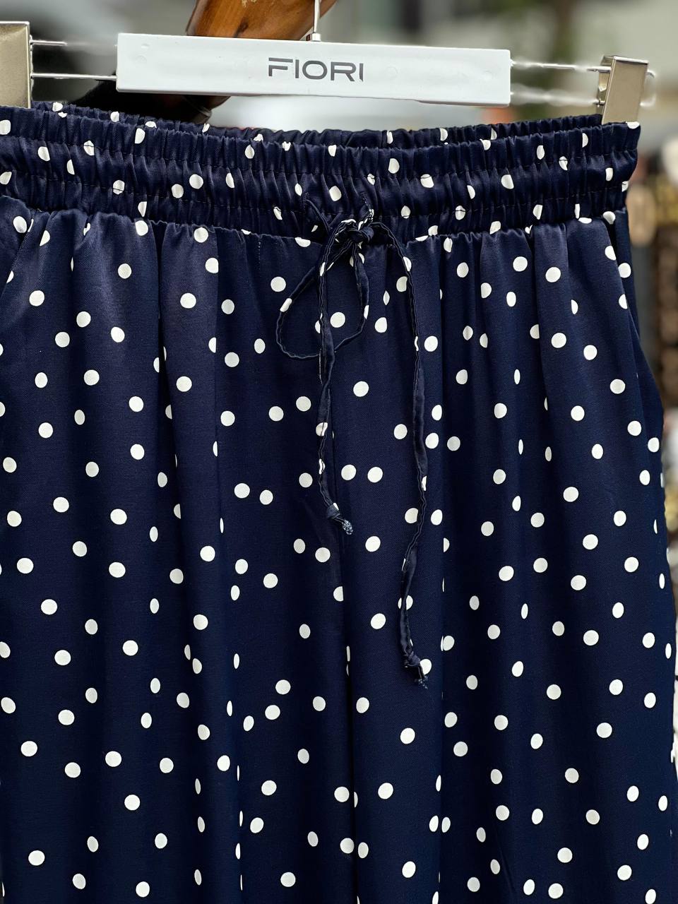 Polka Dot Satin Trousers