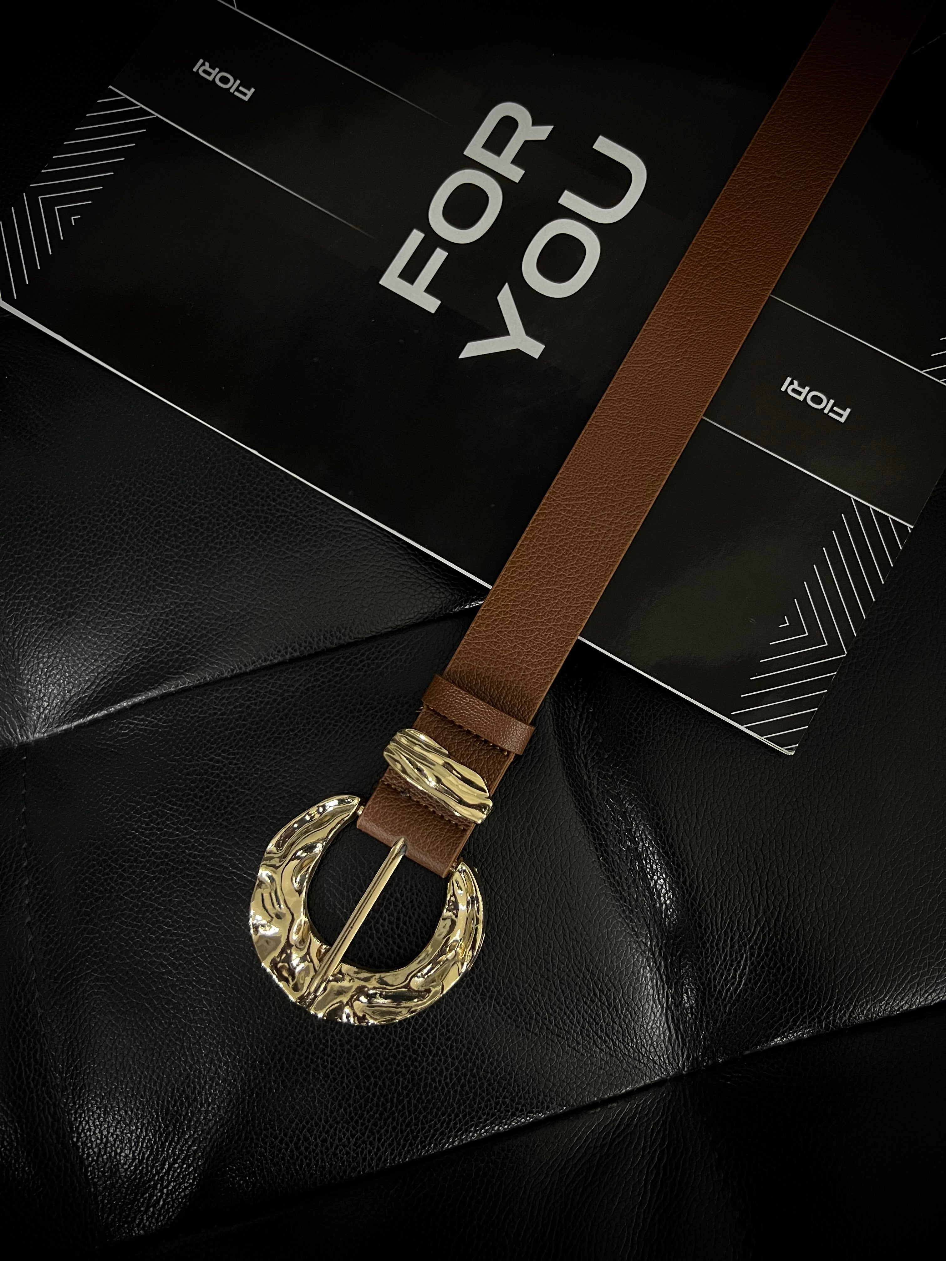 Gold Buckle Gold Bridge Women's Trouser Belt