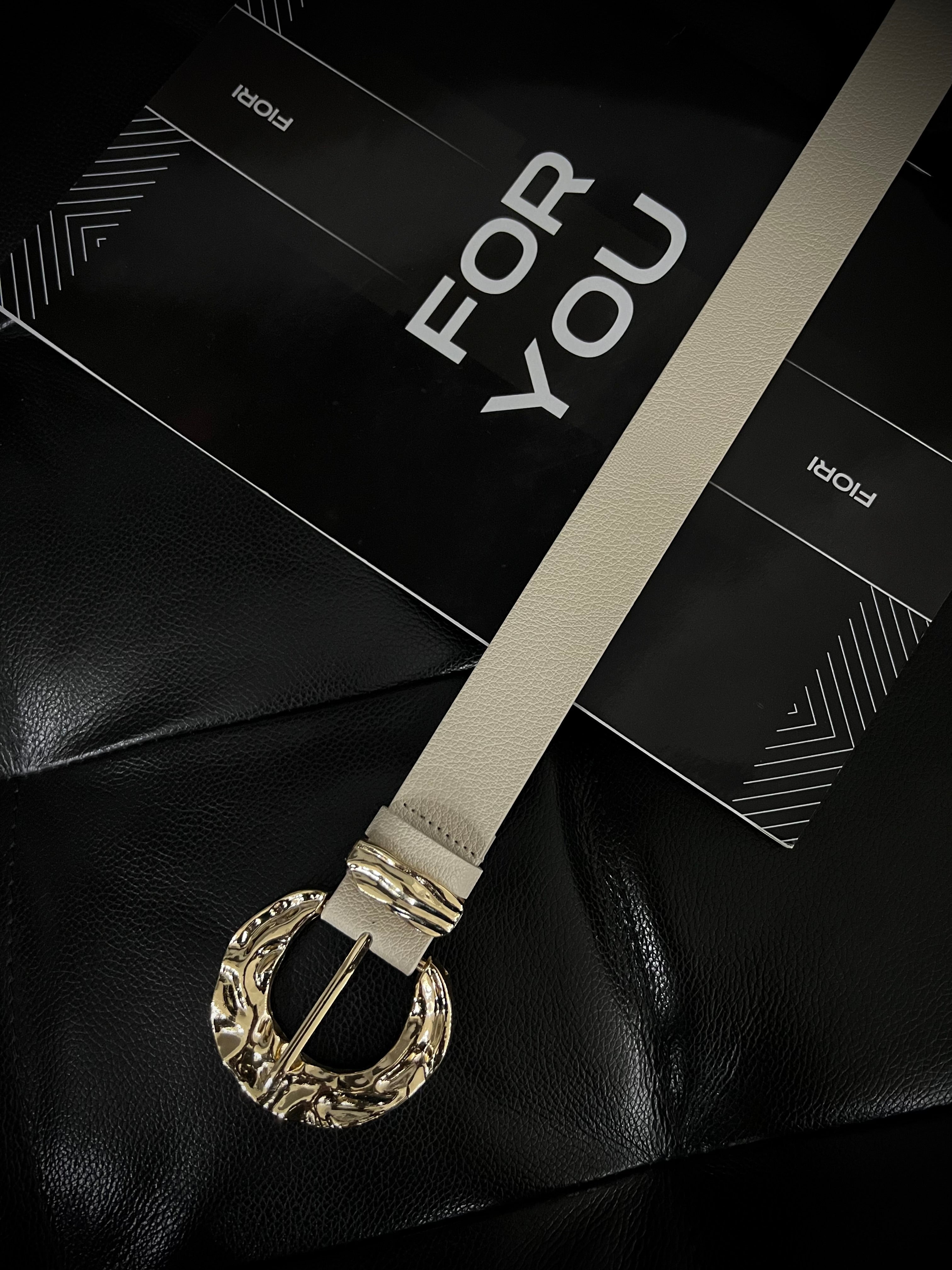 Gold Buckle Gold Bridge Women's Trouser Belt