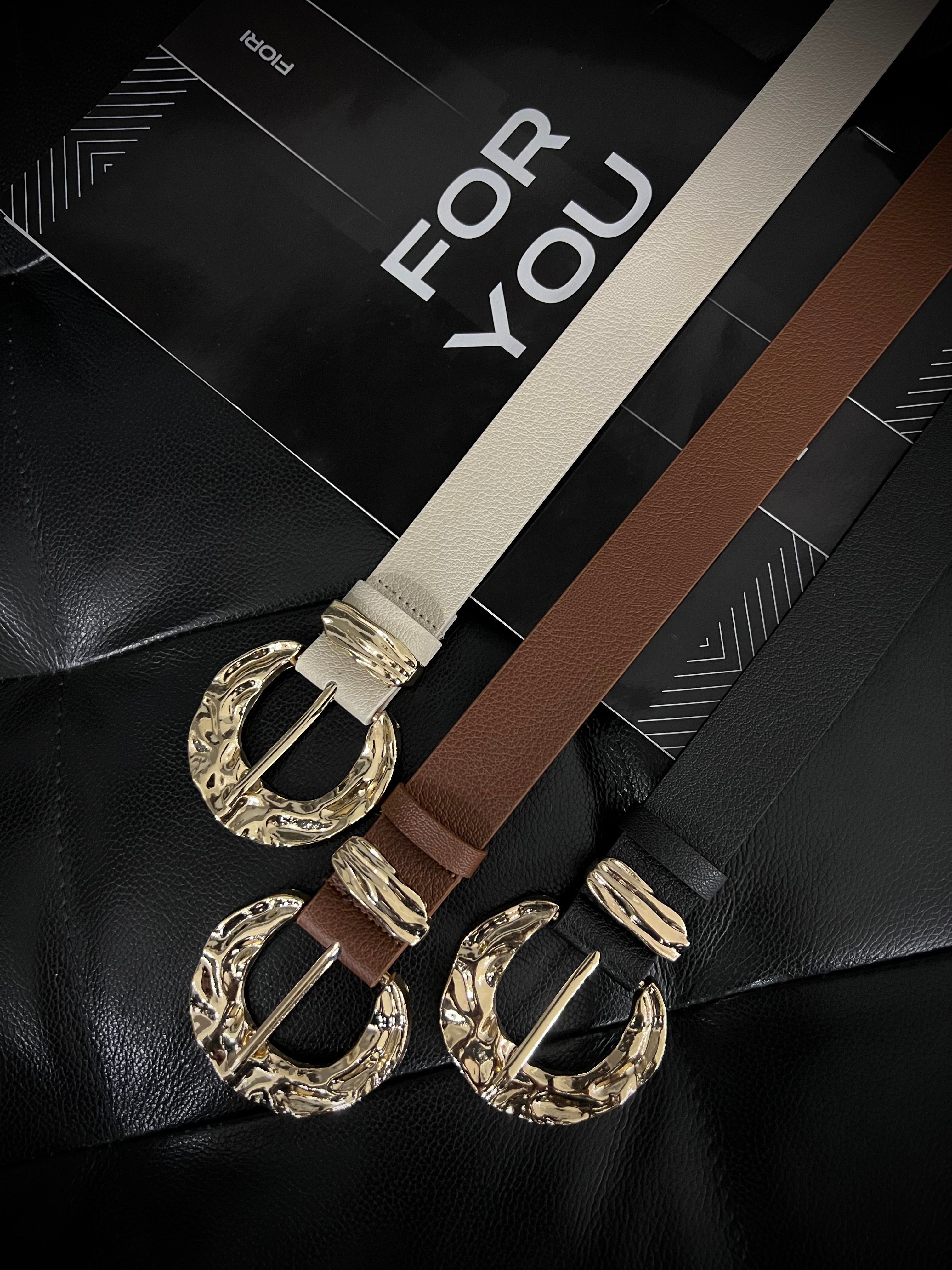 Gold Buckle Gold Bridge Women's Trouser Belt