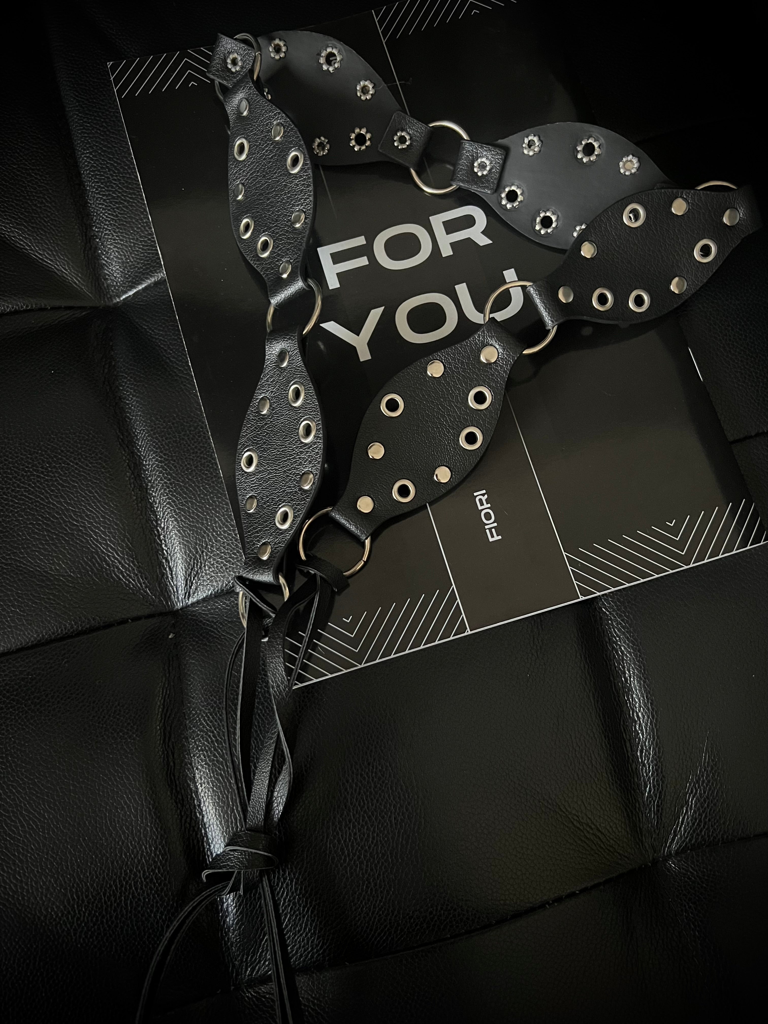 Women's Belt with Diamond Detail
