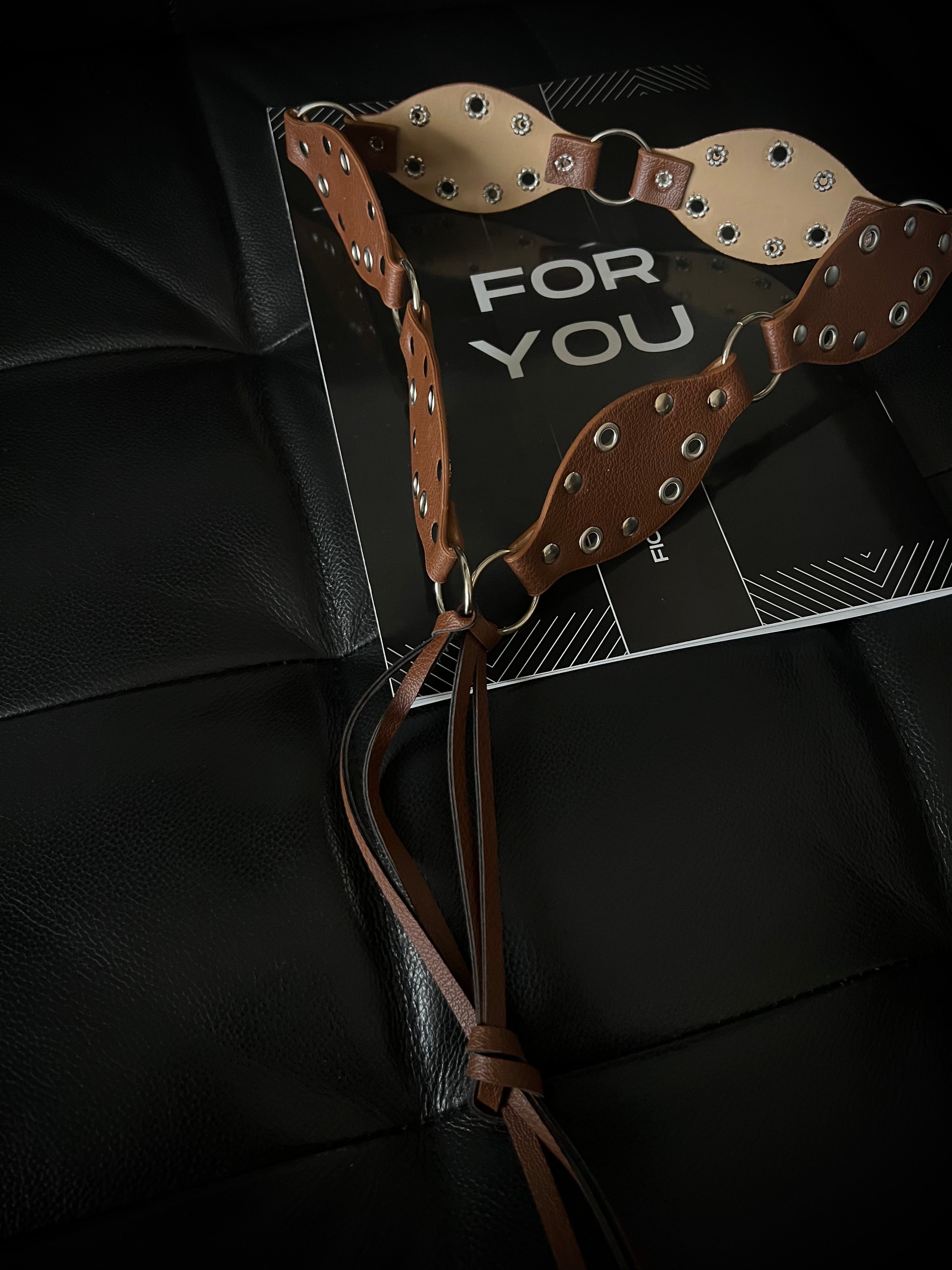 Women's Belt with Diamond Detail