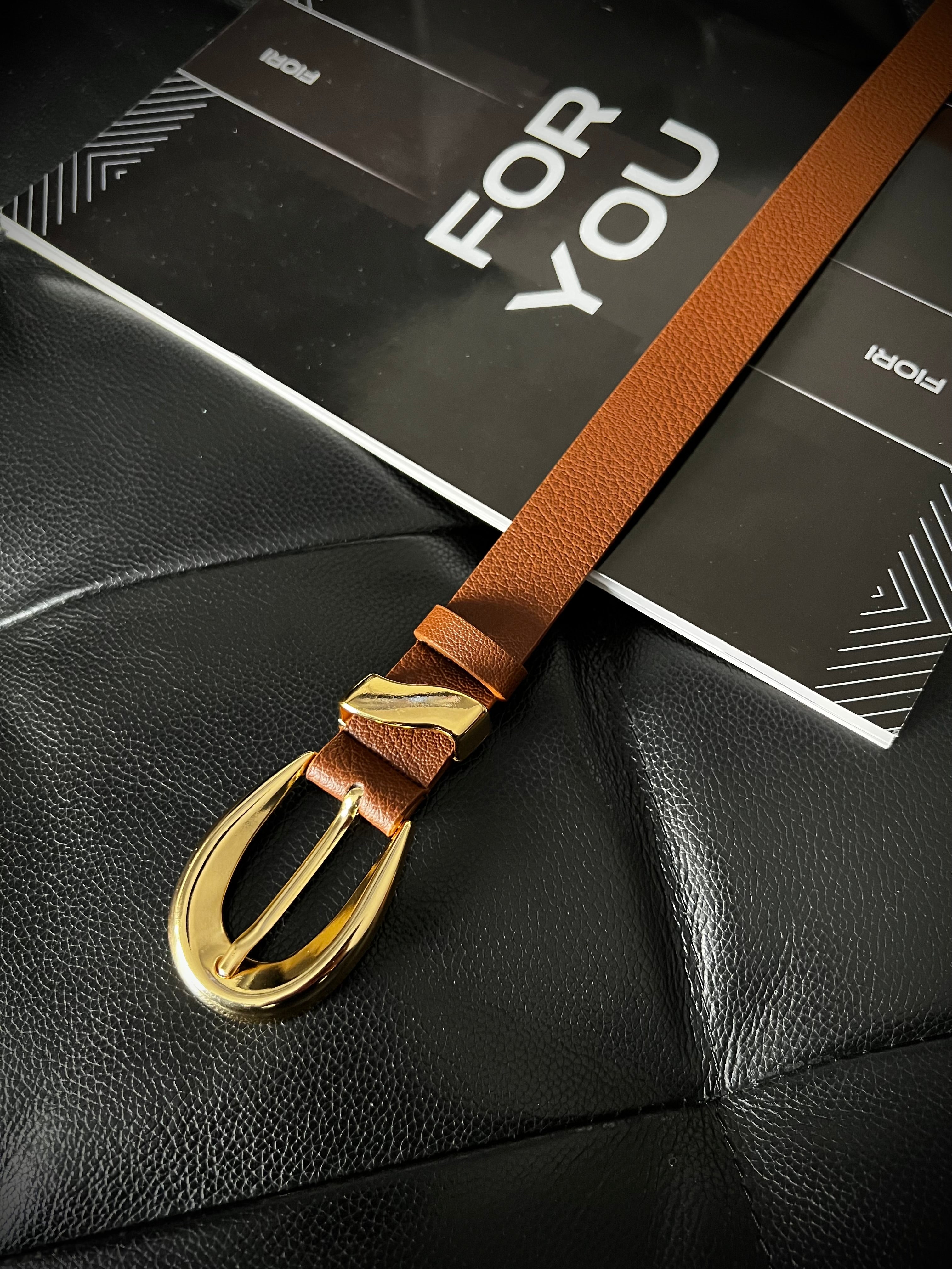 Symmetrical Buckle Bridge Women's Belt