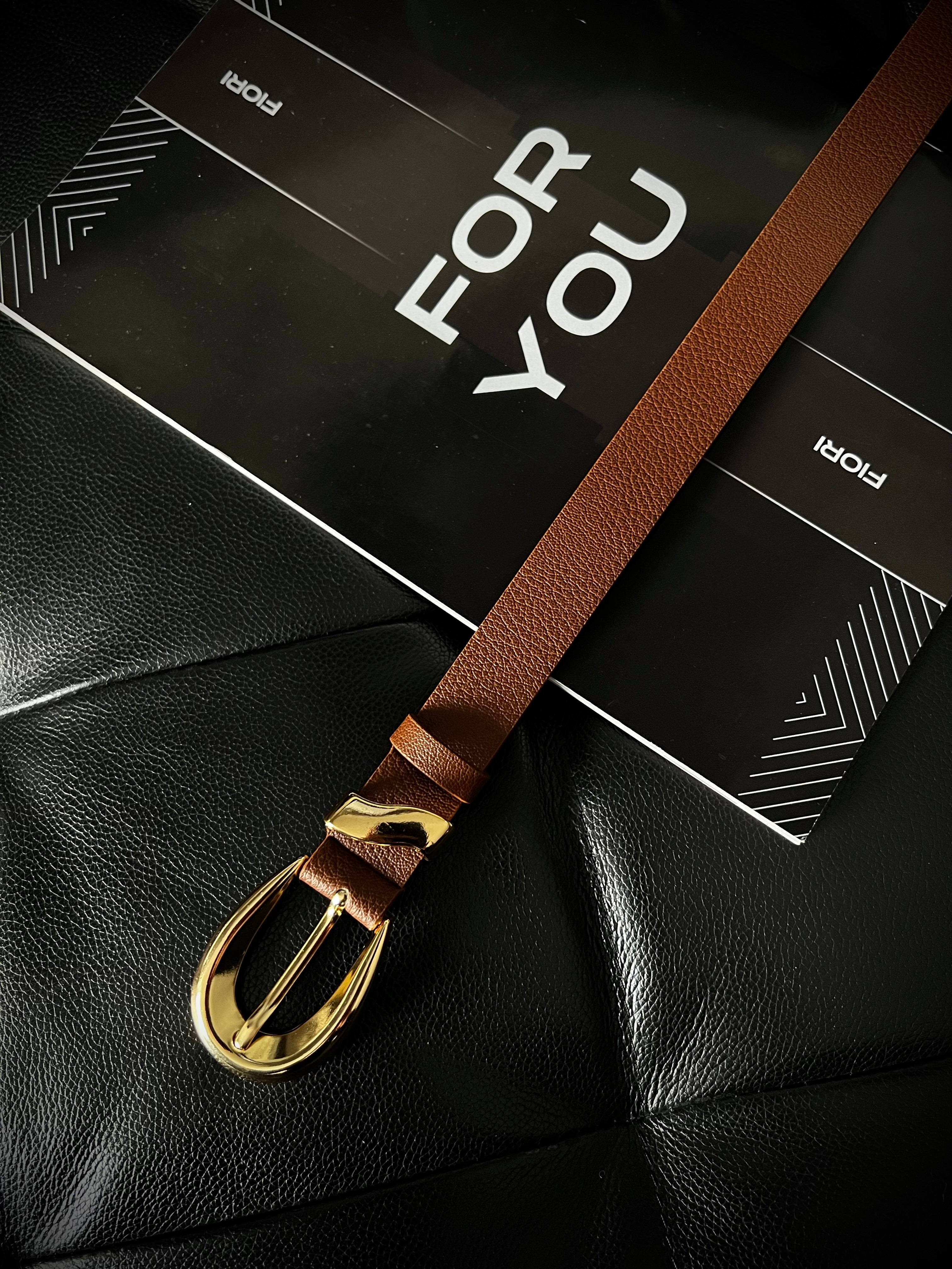 Symmetrical Buckle Bridge Women's Belt