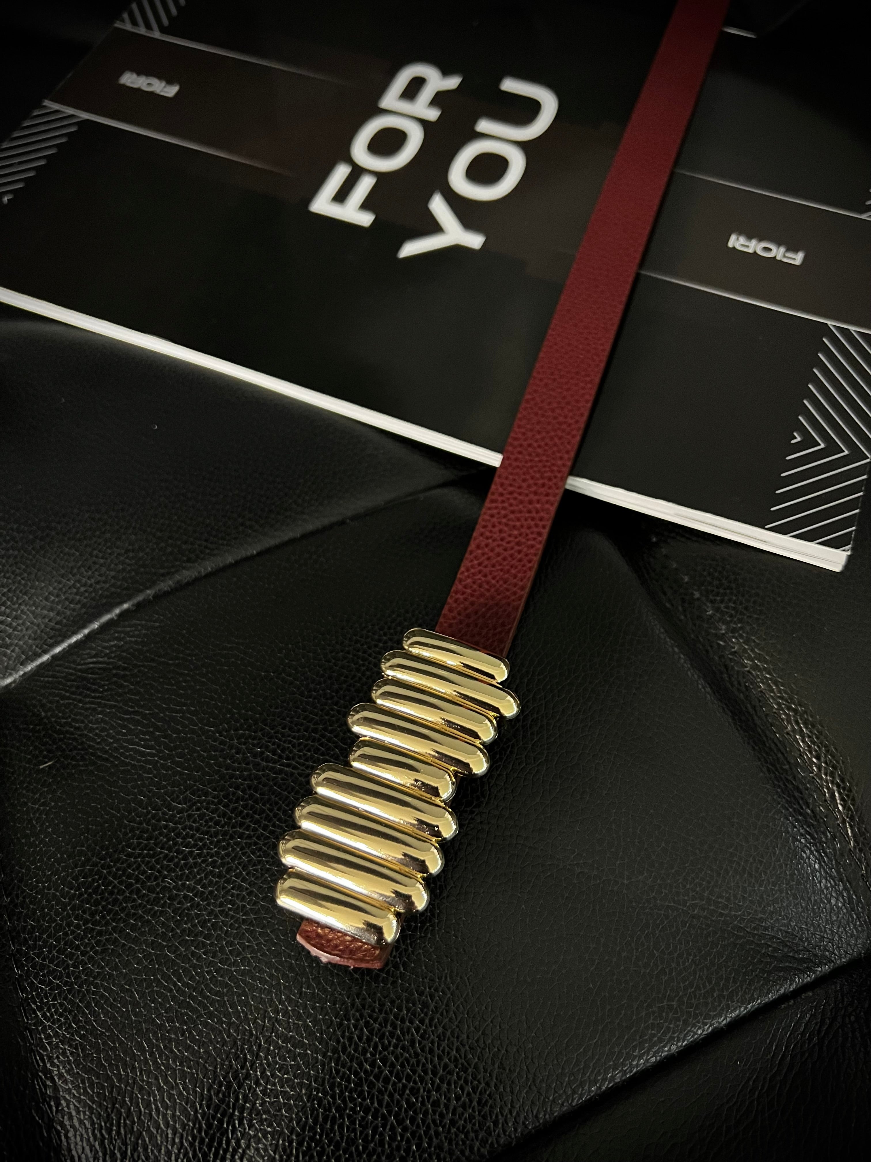 Fiori Design Bar Buckle Thin Women's Belt