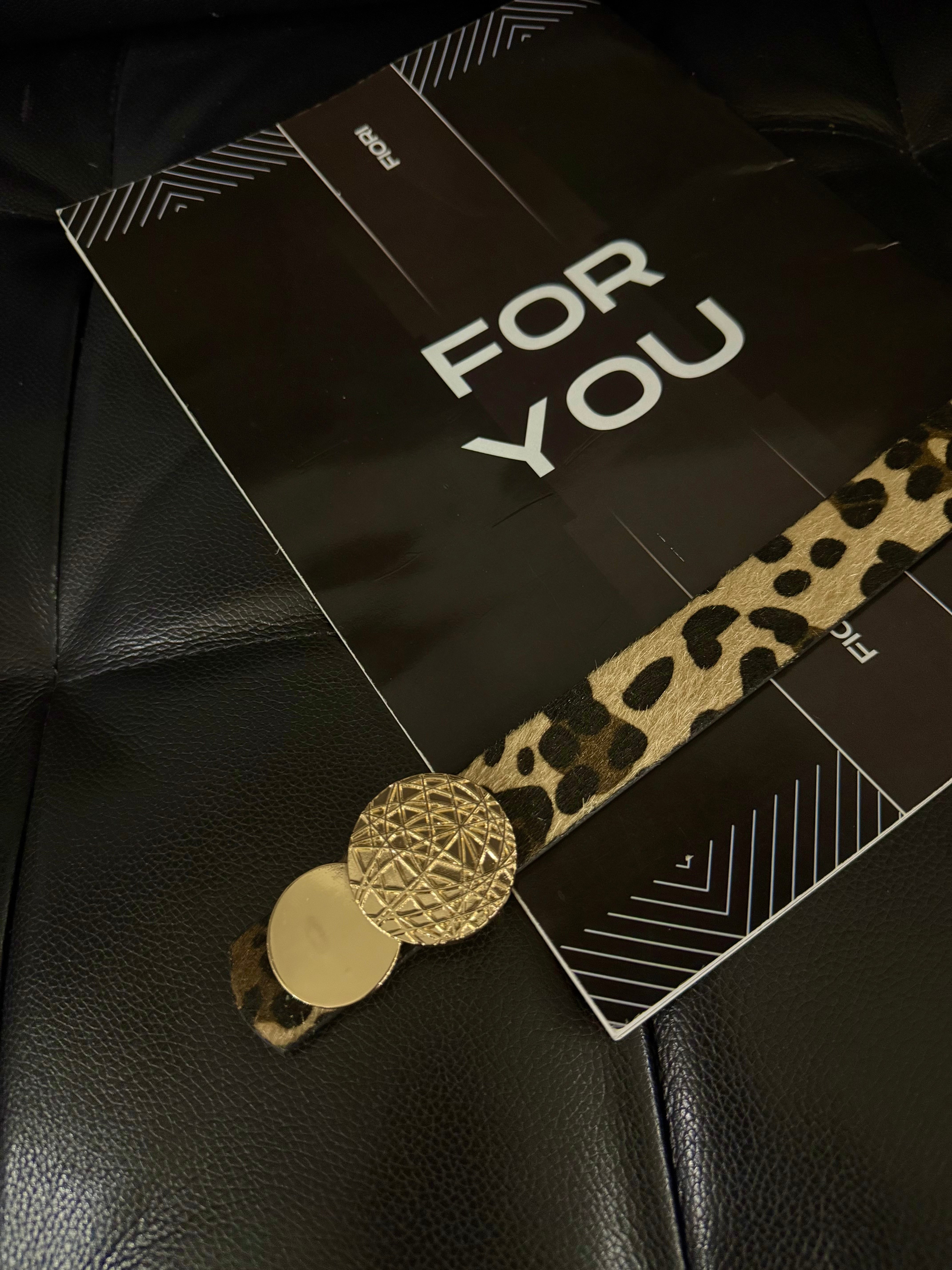 Fiori Yuvarlak Gold Toka Kadın Kemeri