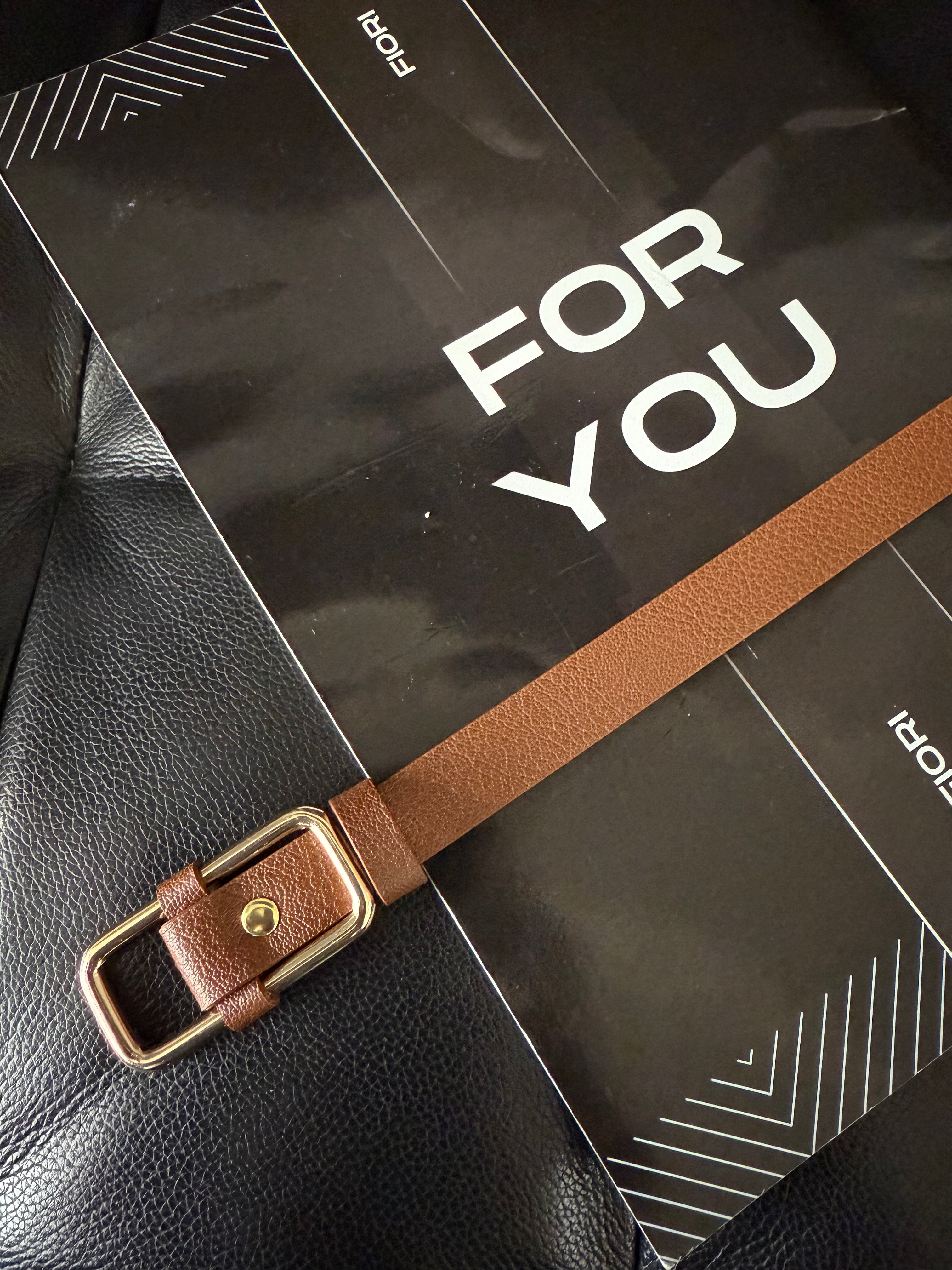 Rectangular Buckle Women's Belt