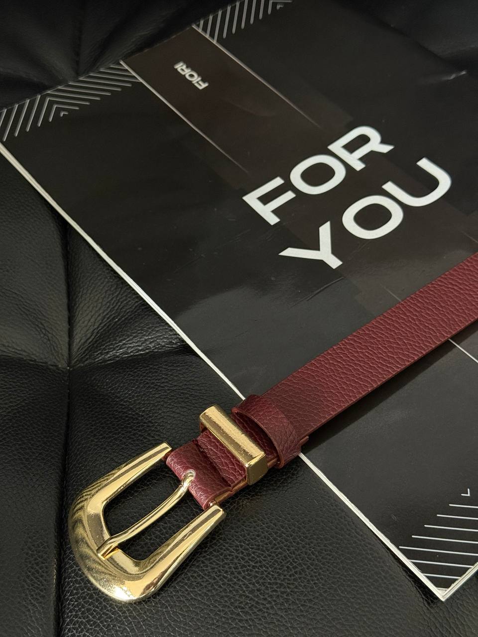 Bridge Buckle End Set Women's Belt