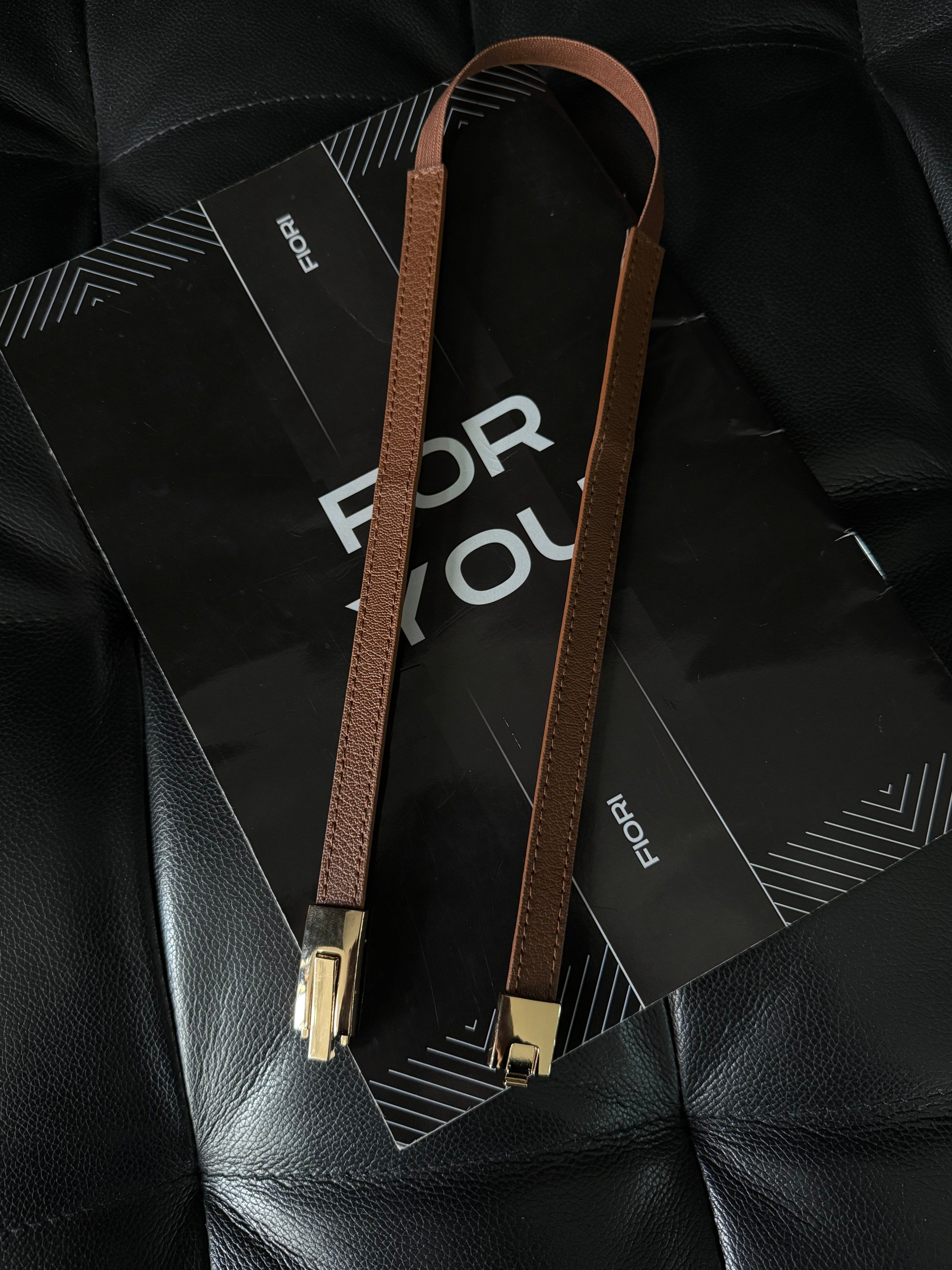 Women's Thin Elastic with Lock Buckle