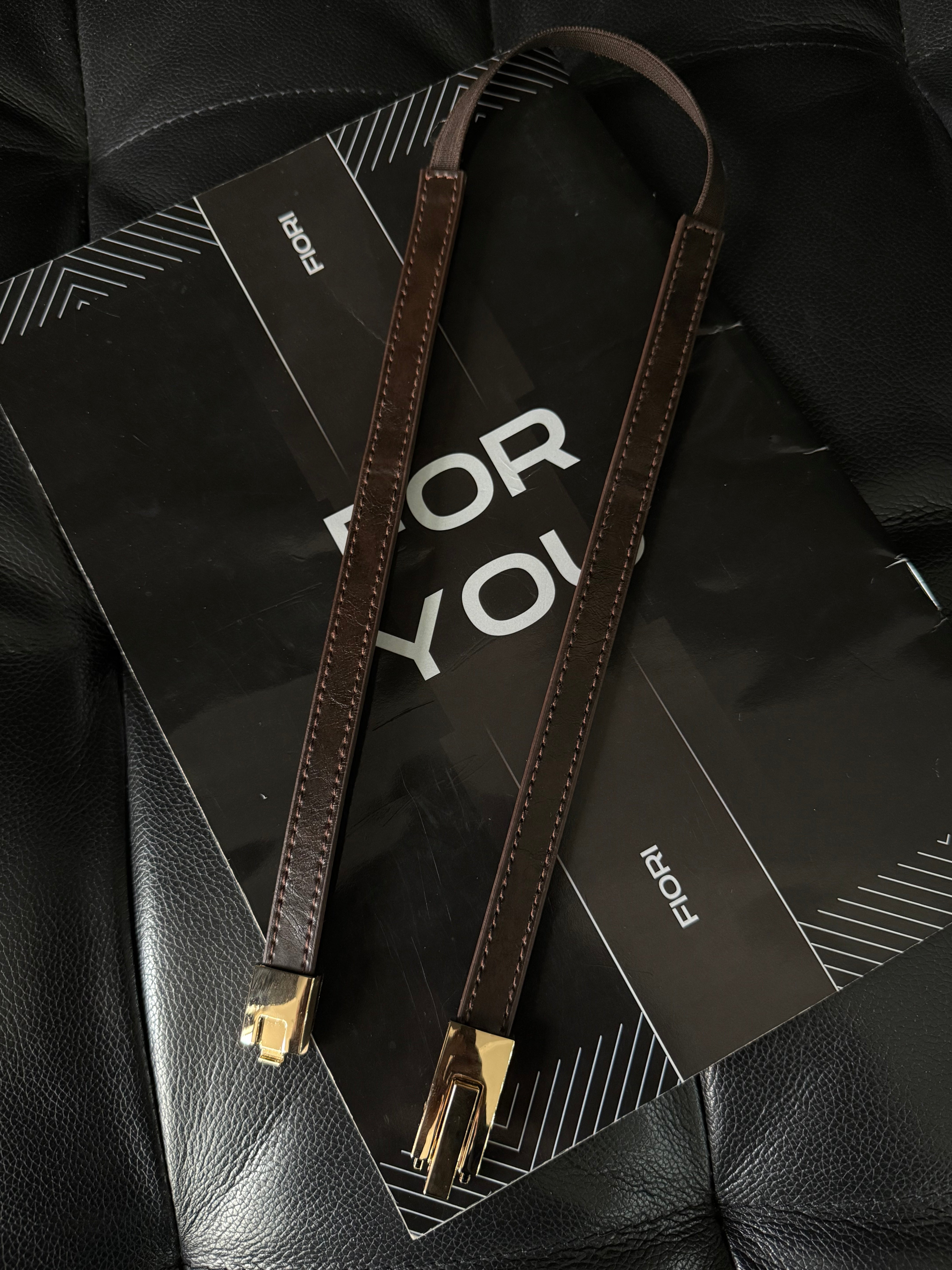 Women's Thin Elastic with Lock Buckle