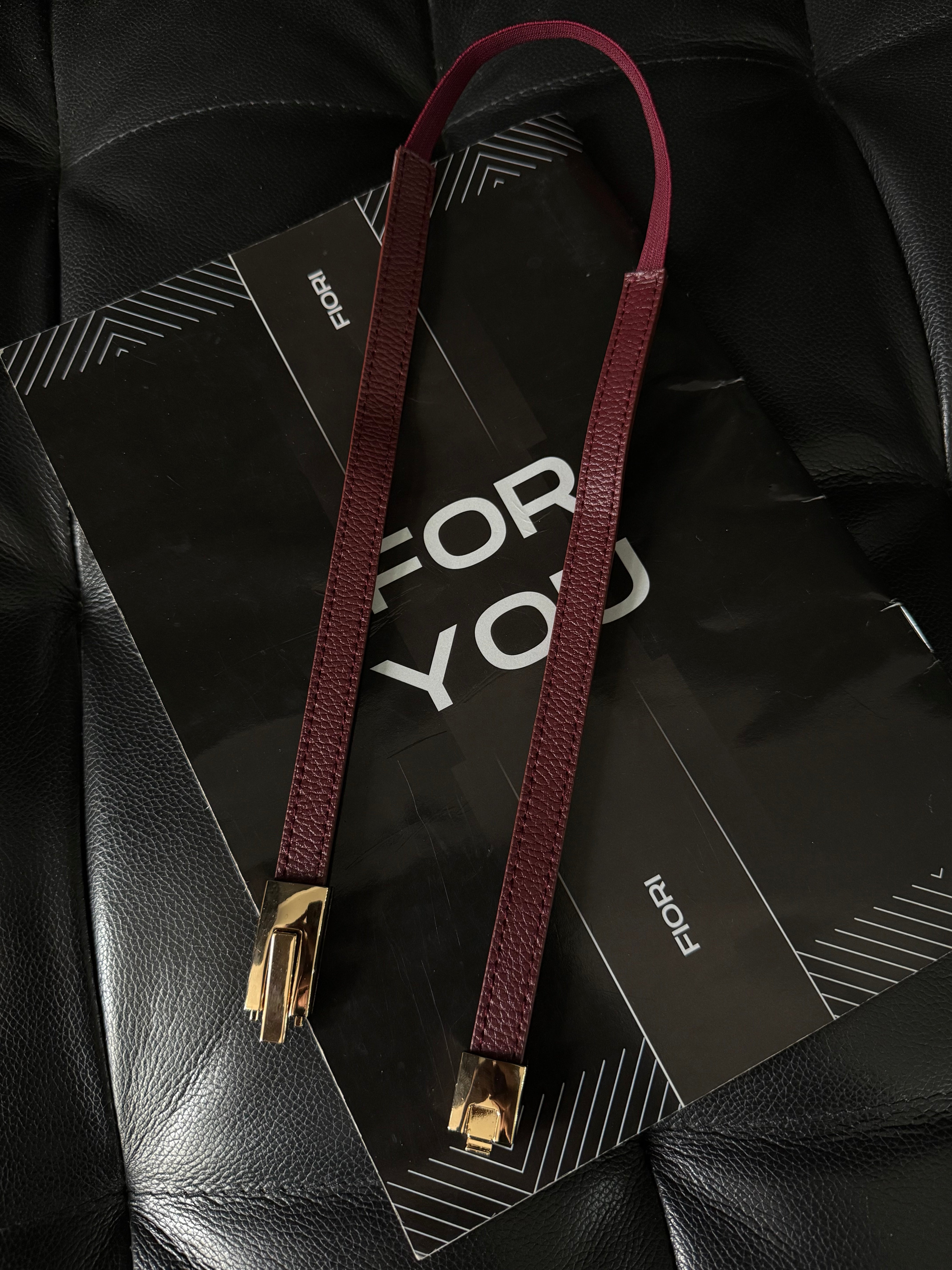 Women's Thin Elastic with Lock Buckle