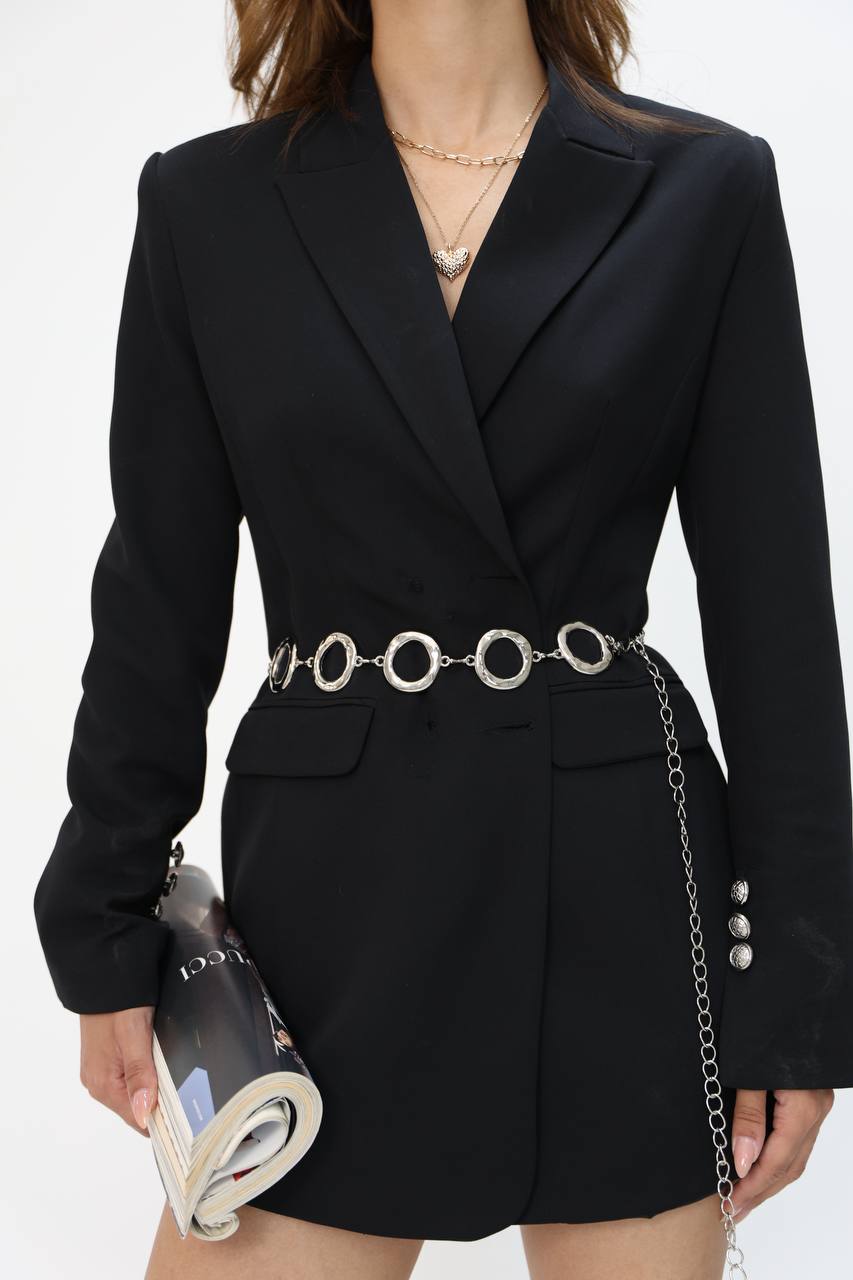 Round Design Chain Shirt Jacket Dress Trouser Belt