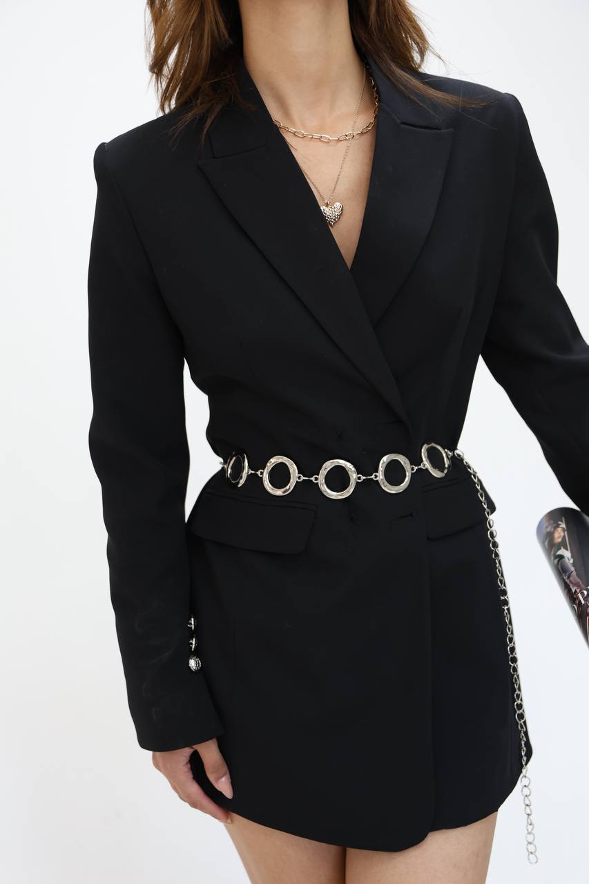 Round Design Chain Shirt Jacket Dress Trouser Belt