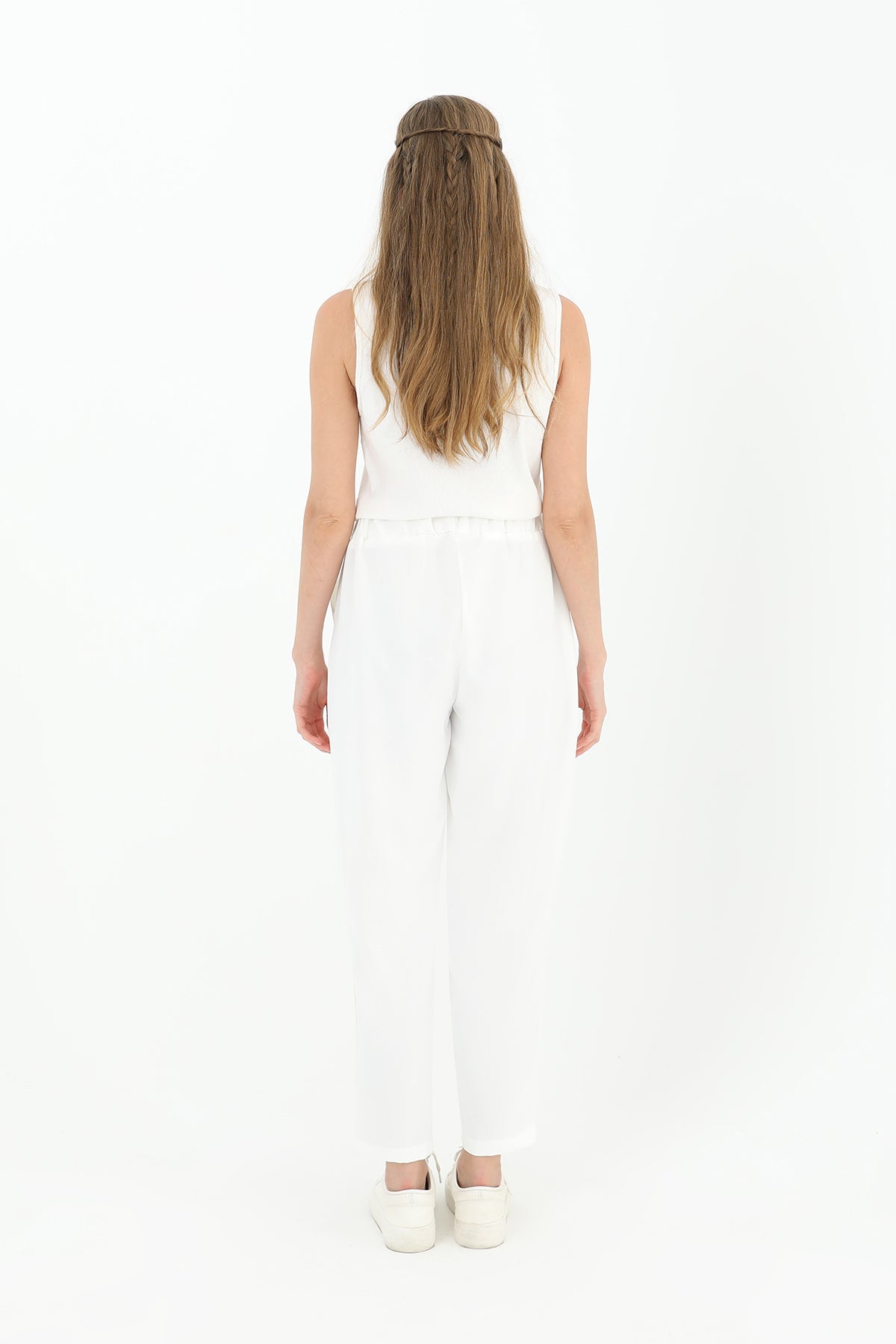Kadın Beli Bağlamalı Havuç Form Pantolon - 18102PNT