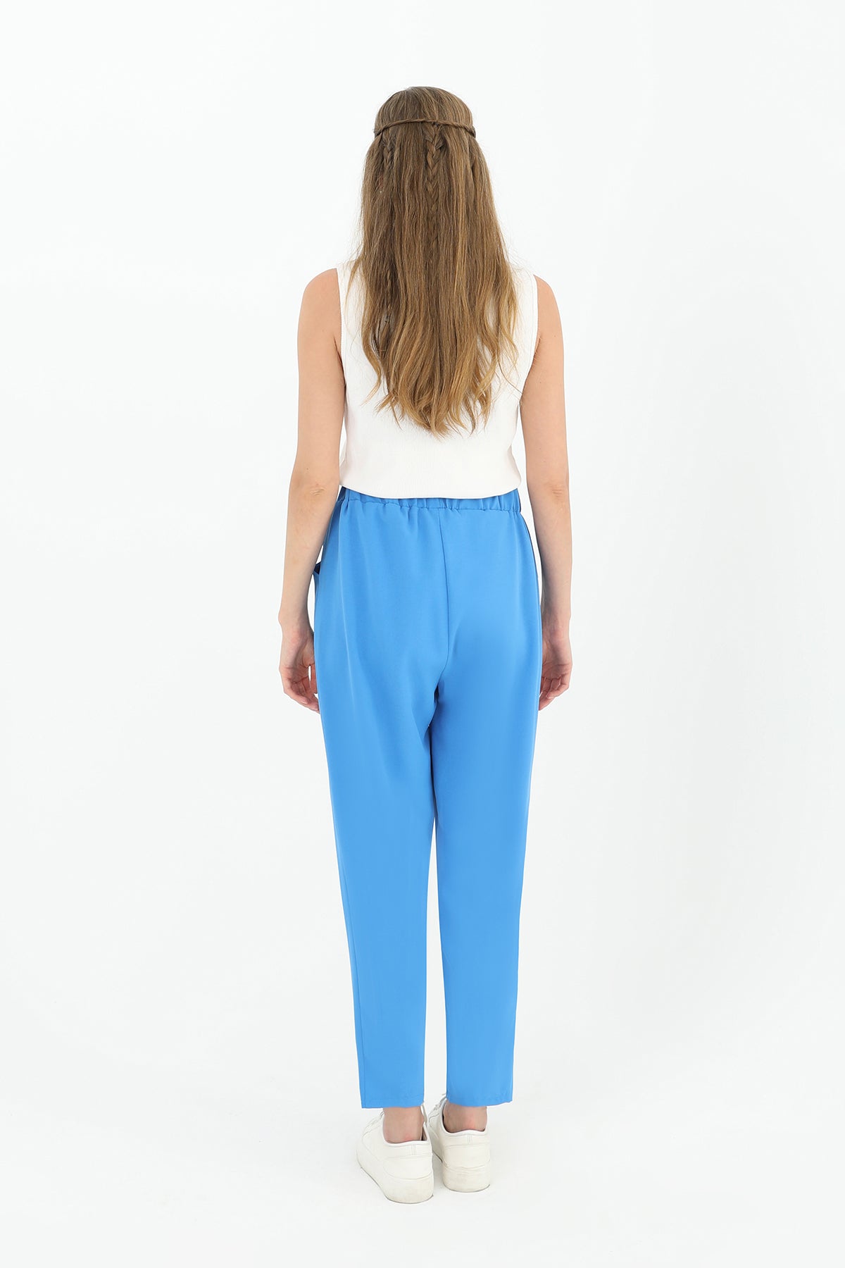 Kadın Beli Bağlamalı Havuç Form Pantolon - 18102PNT