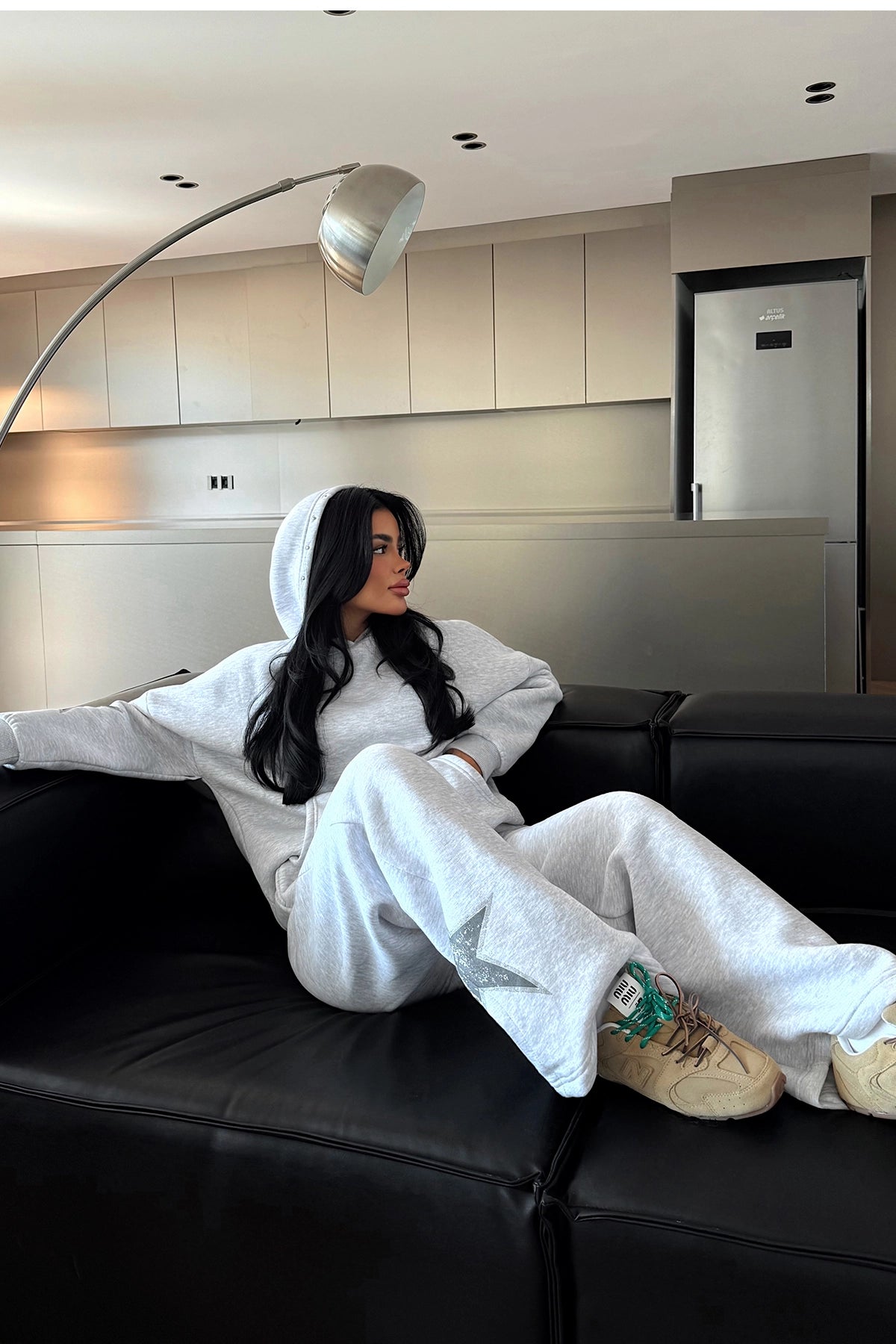 Gri Stars Eşofman Takım