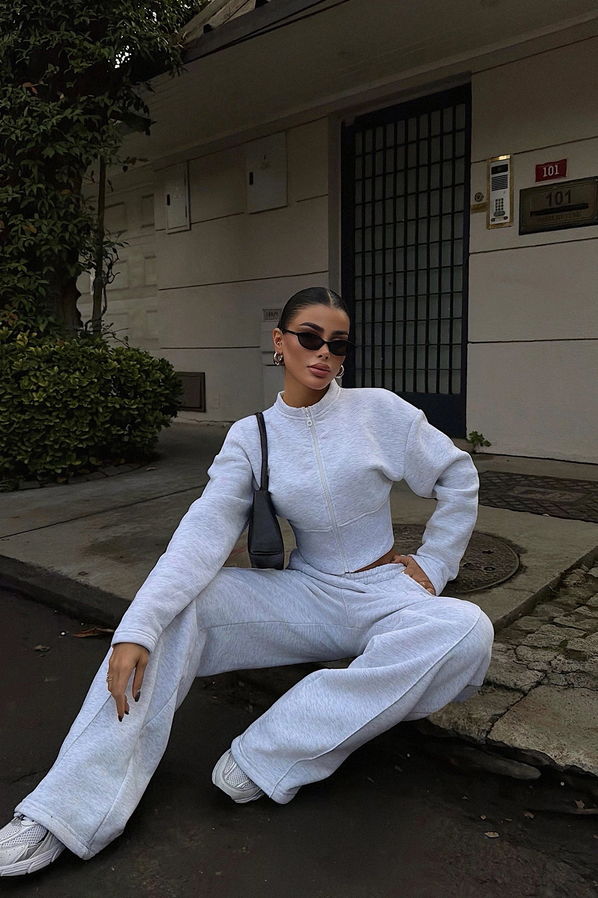 Gri Doutzen Eşofman Takım XS