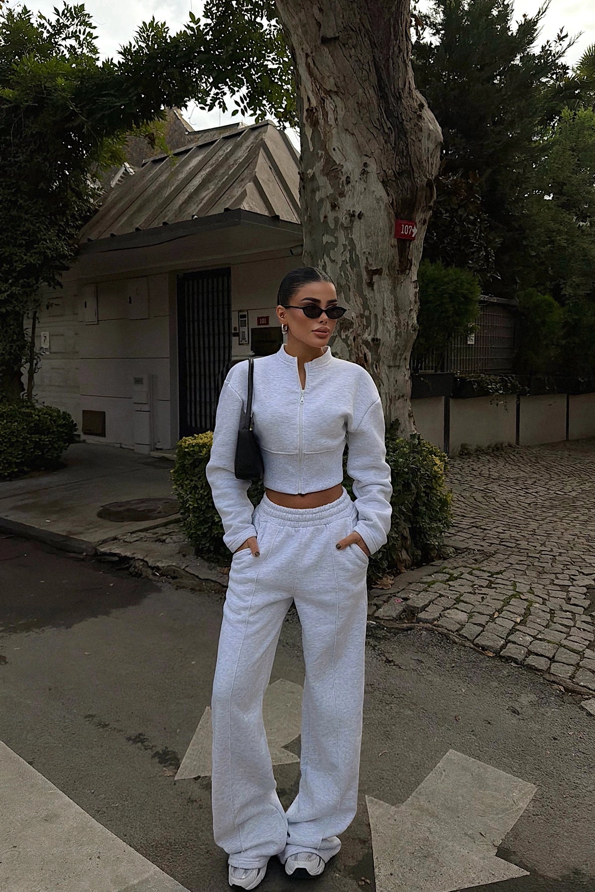 Gri Doutzen Eşofman Takım