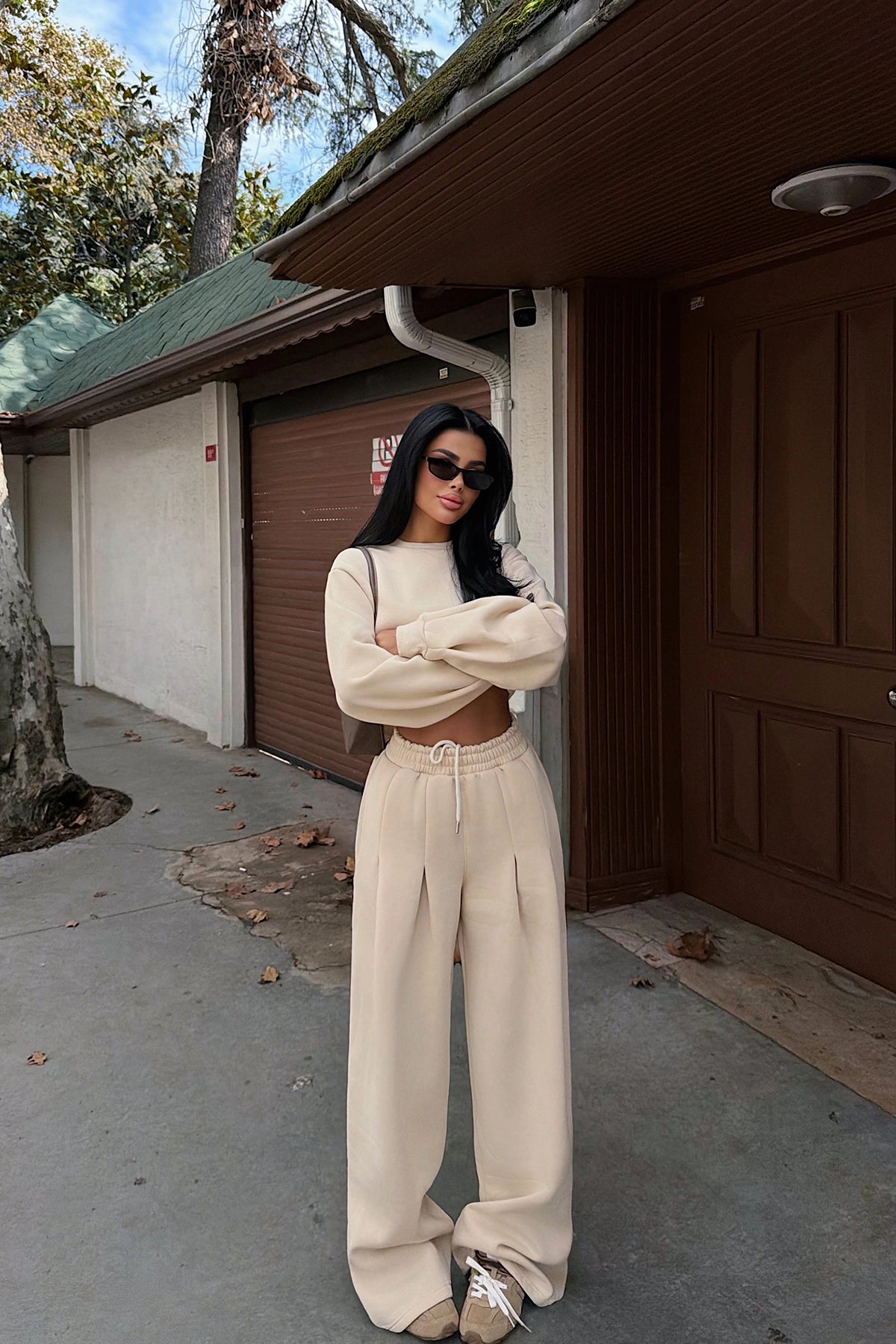 Krem Knox Eşofman Takım XS