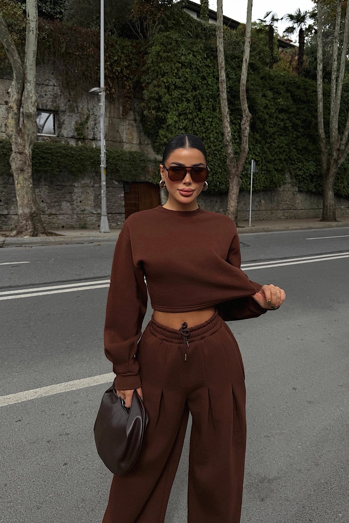 Kahverengi Knox Eşofman Takım