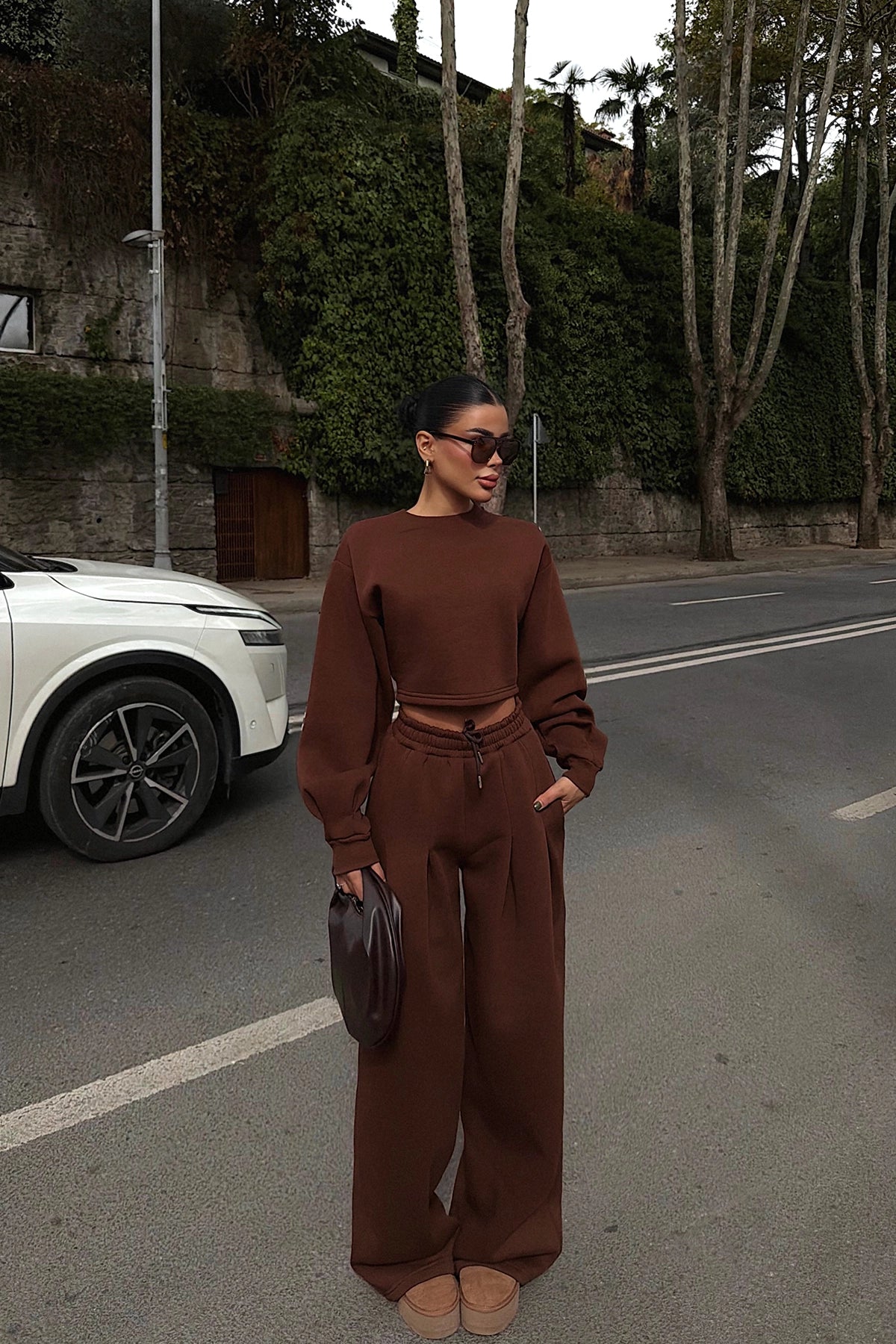 Kahverengi Knox Eşofman Takım