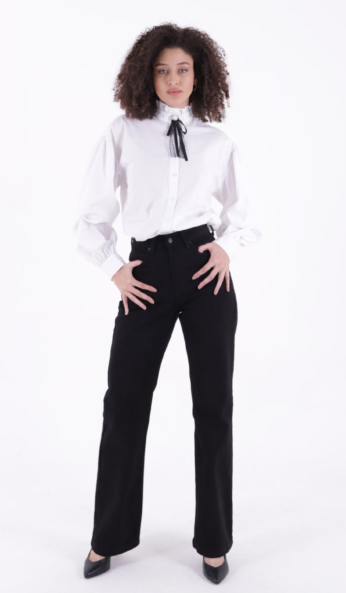 Relax Palazzo Kot Pantolon 7008 Siyah