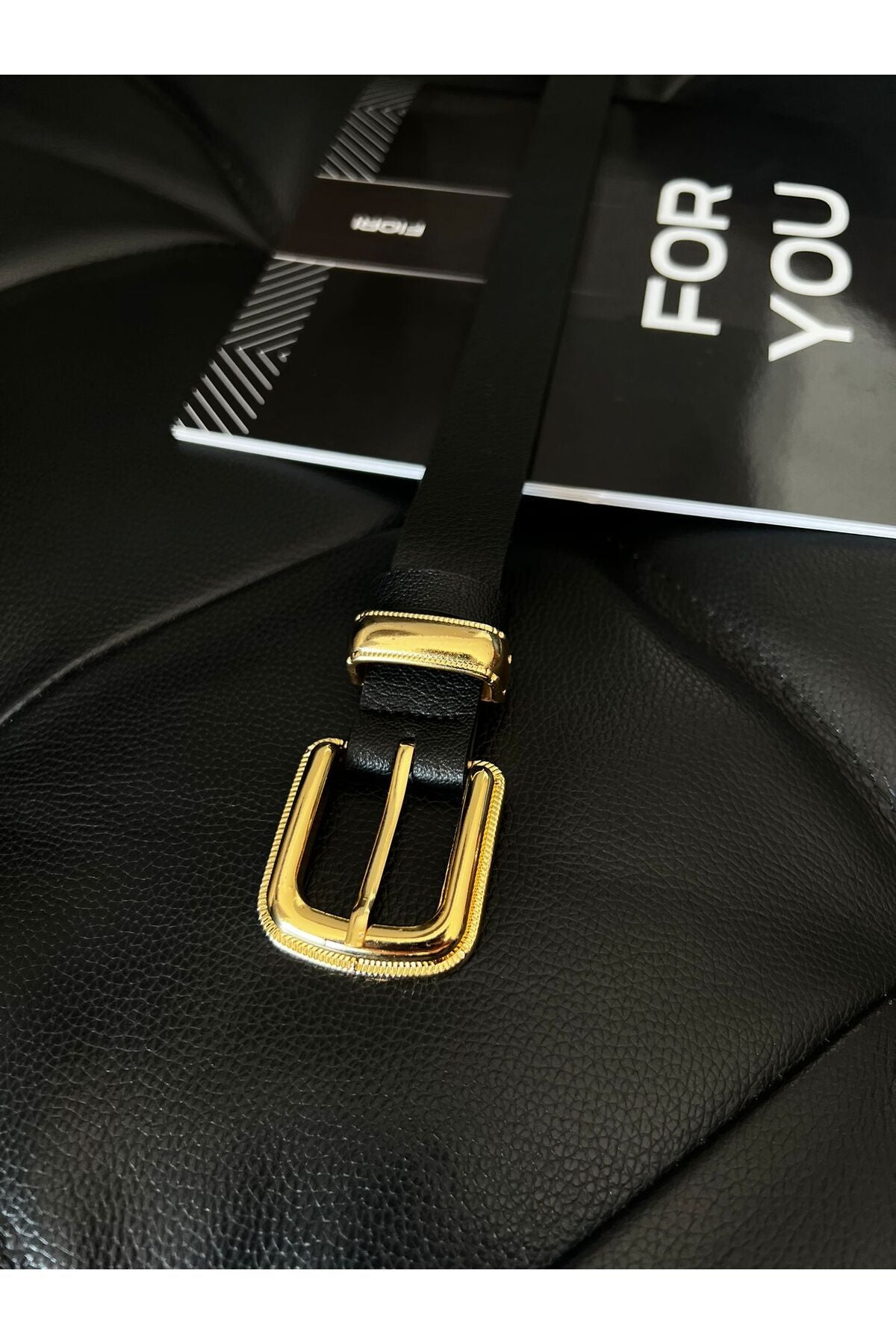 Gold Tokalı Kararmaz Kadın Pantolon Kemeri, Ceket Kemeri, Elbise Kemeri, Gömlek Kemeri