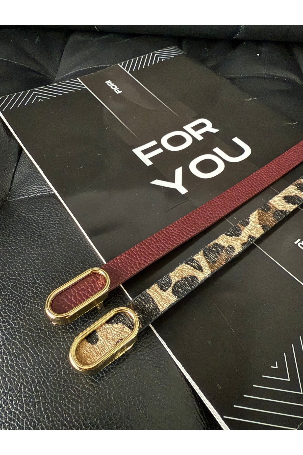 2’li Ithal Oval Gold Tokalı Ince Kemer, Pantolon Kemeri, Gömlek Kemeri, Ceket Kemeri