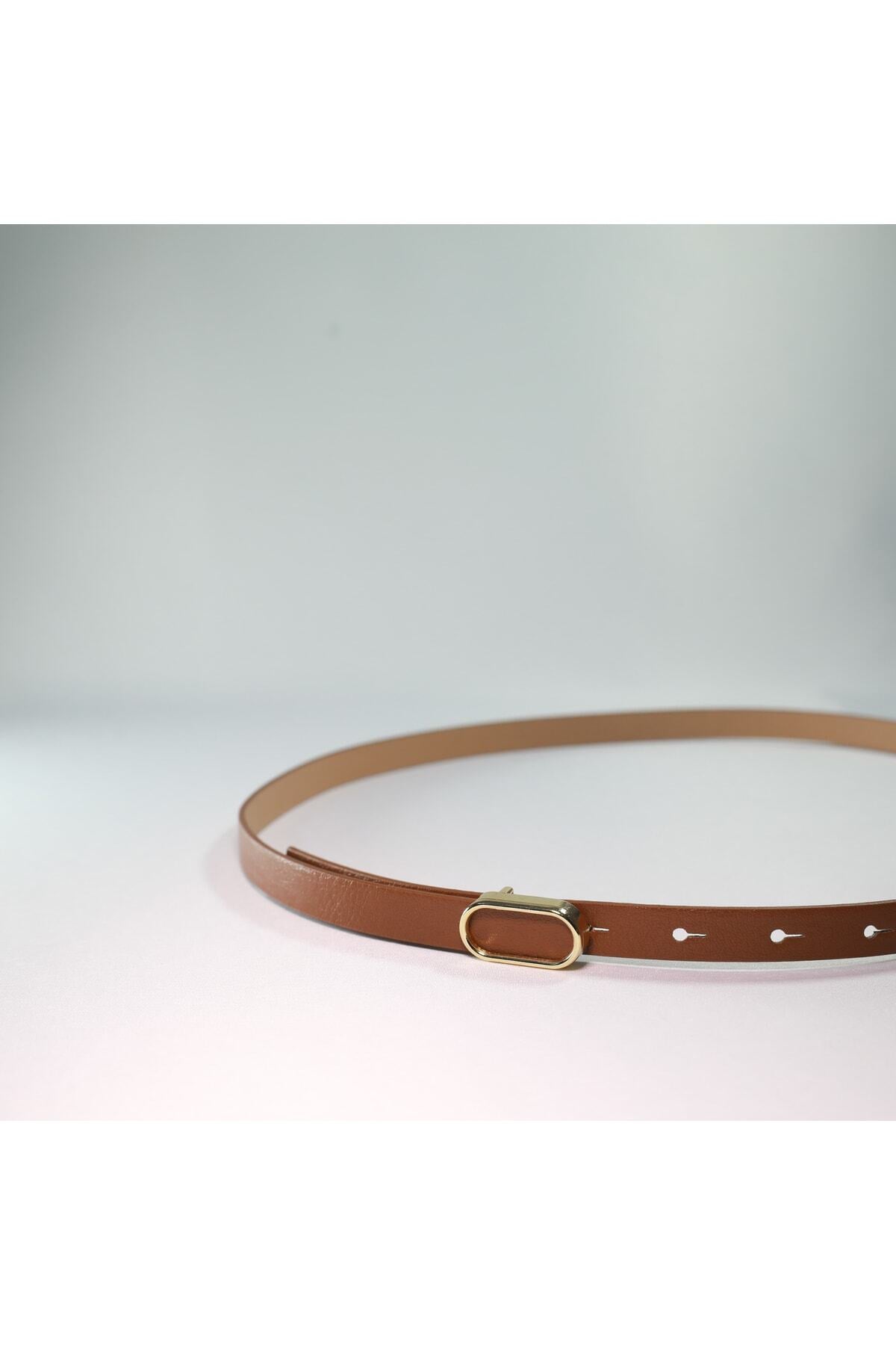 Ithal Oval Gold Tokalı Ince Kemer, Pantolon Kemeri, Gömlek Kemeri, Ceket Kemeri