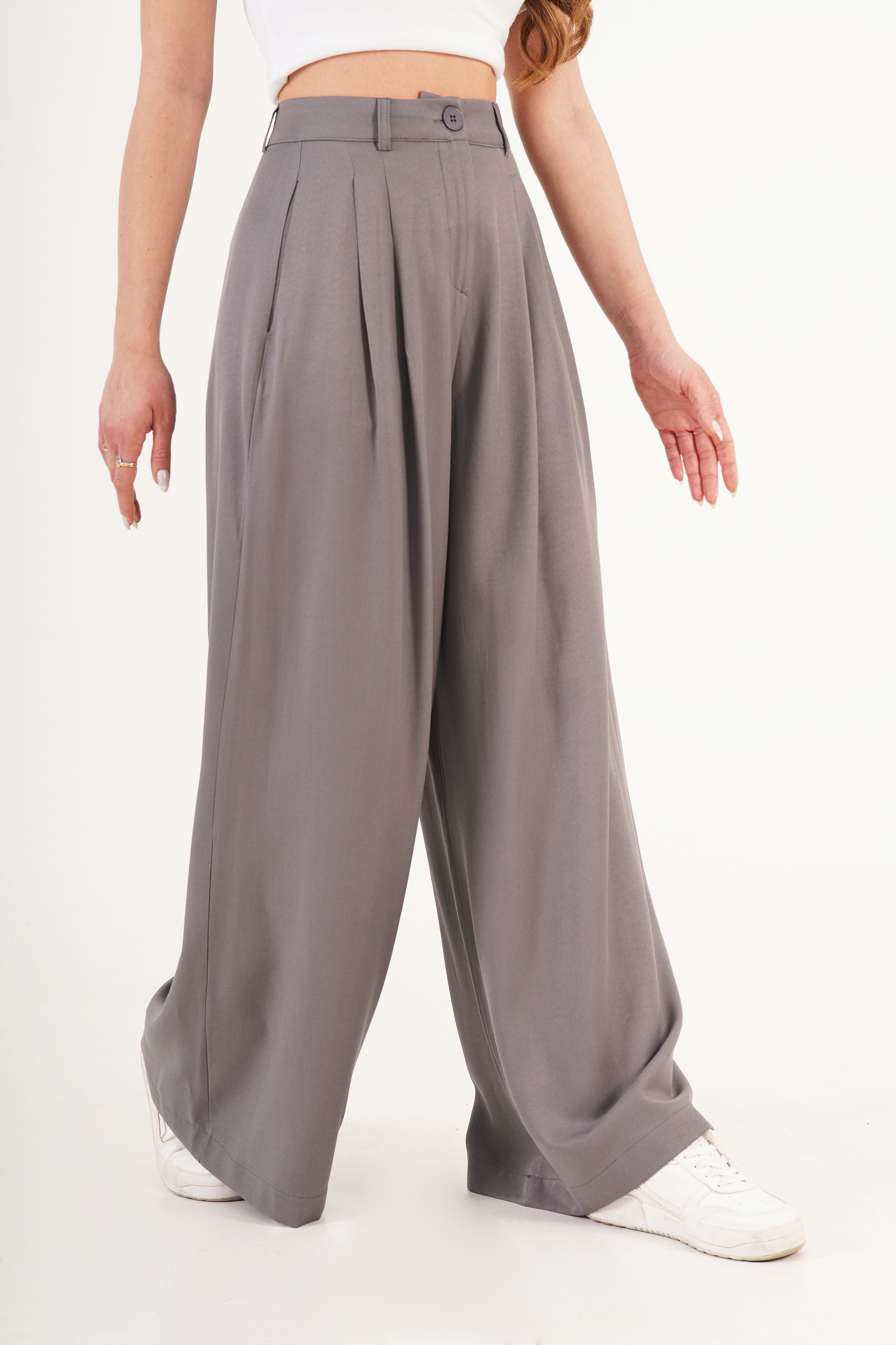 Piliseli Çift Cepli Salaş Toptan Vizon Pantolon