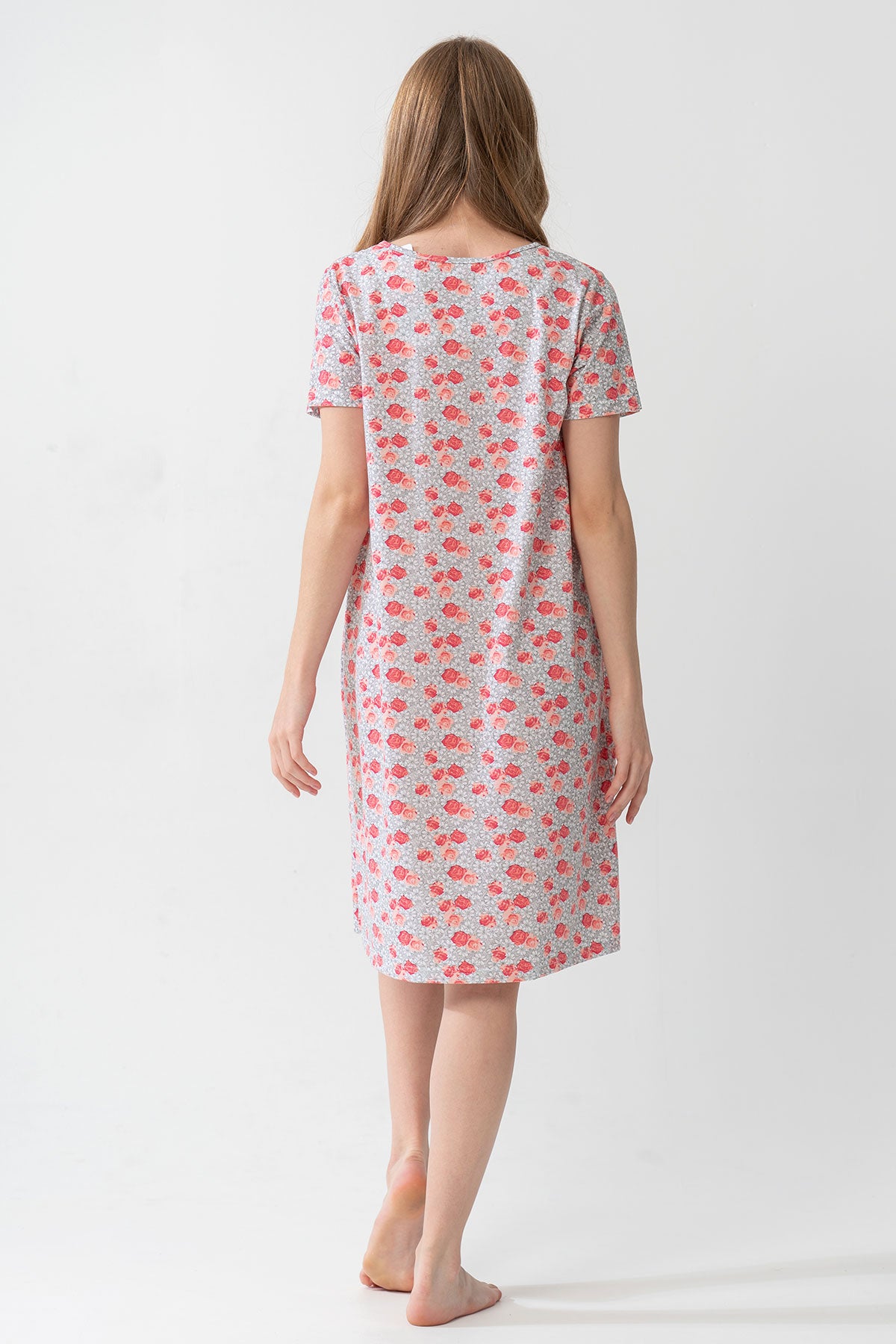 Woman Grandma Short Sleeve Nightgown