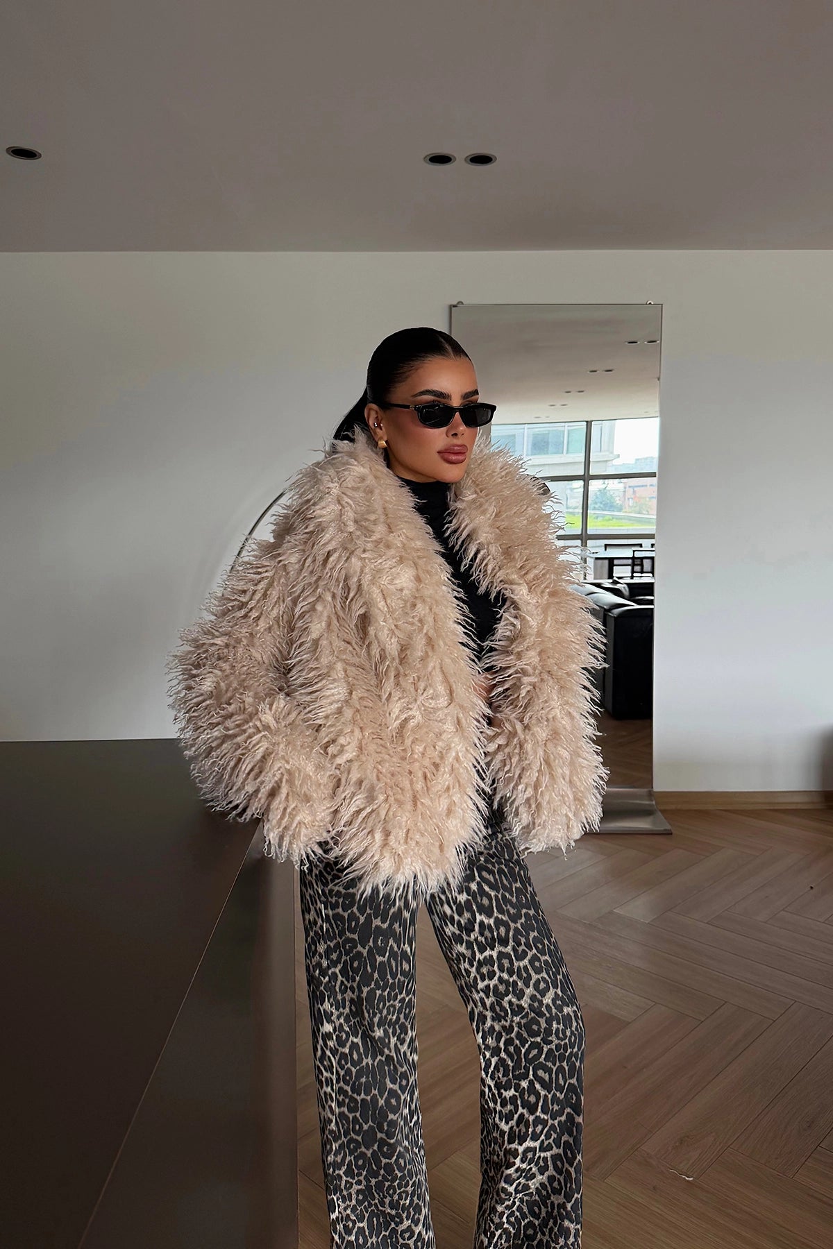 Bej Mayfair Kürk