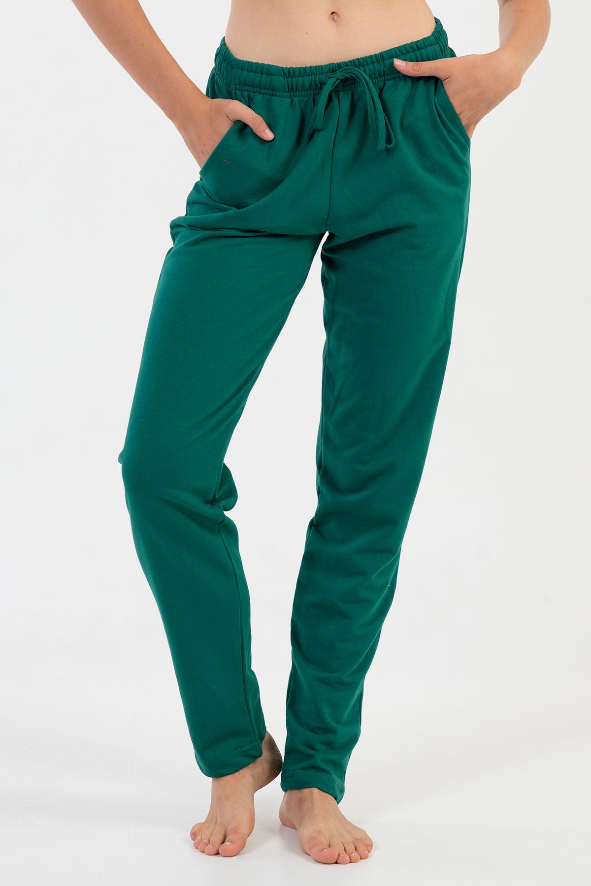 KADIN 2IPLIK CEPLI TEK ALT PIJAMA - MIX