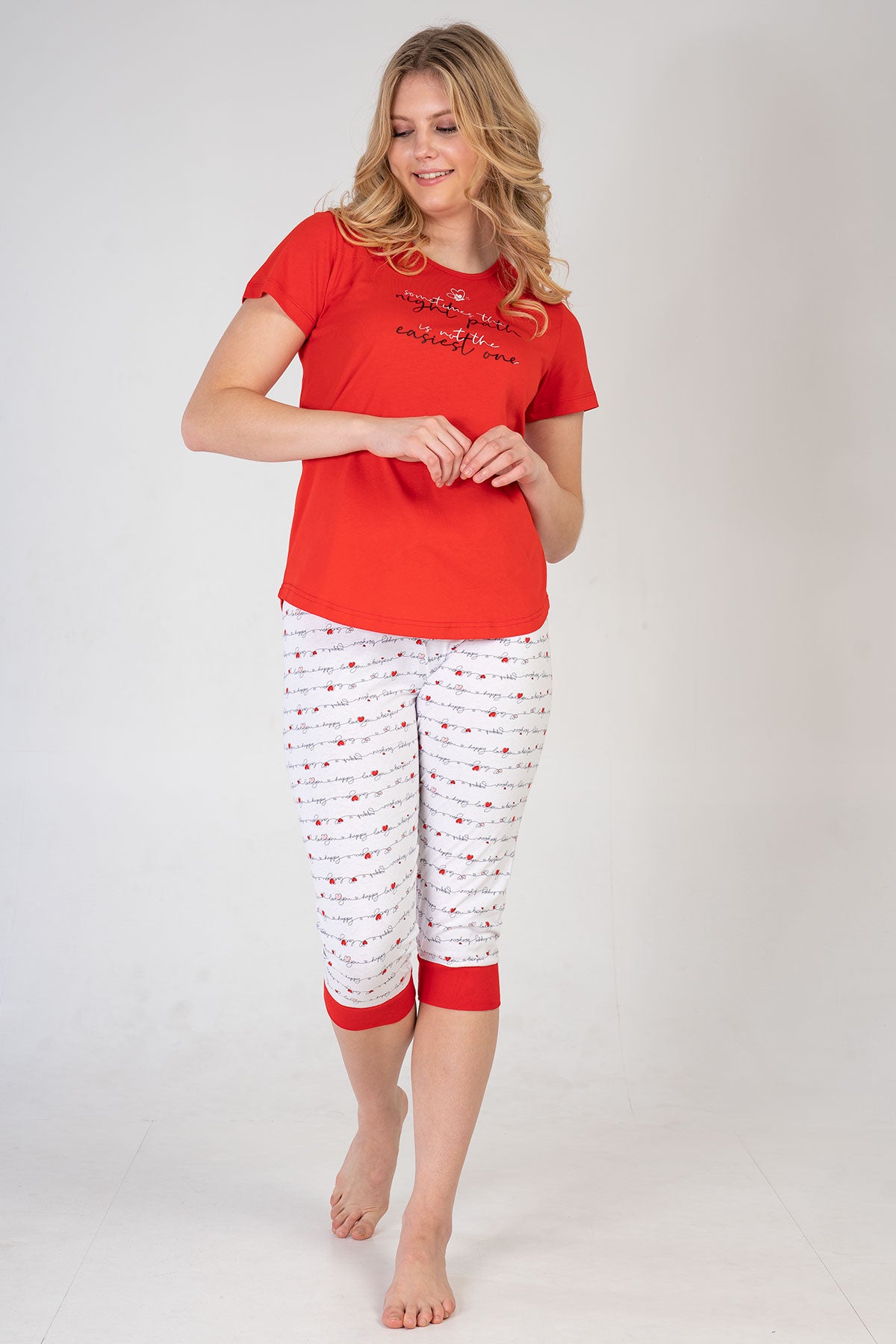 KADIN P.SUPREM O YAKA KISA KOL ETEGI OVAL MANSETLI KAPRI TK